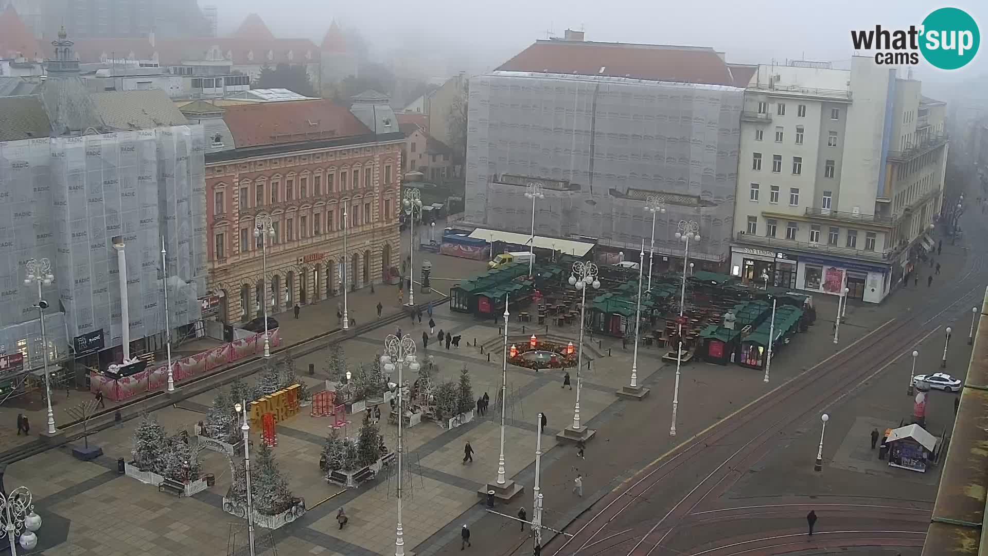 Kamera v živo Zagreb – Trg Bana Jelačića