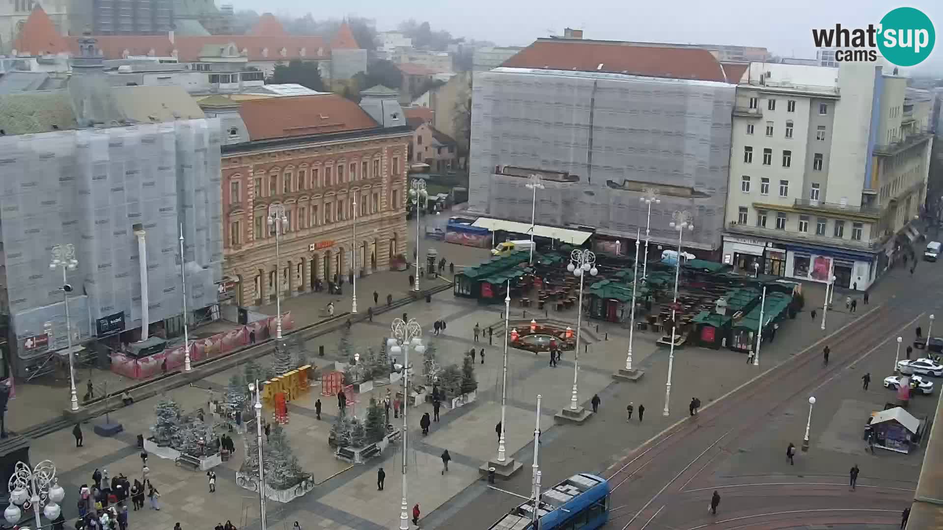 Trg Bana Jelačića web kamera Zagreb – Hotel Dubrovnik