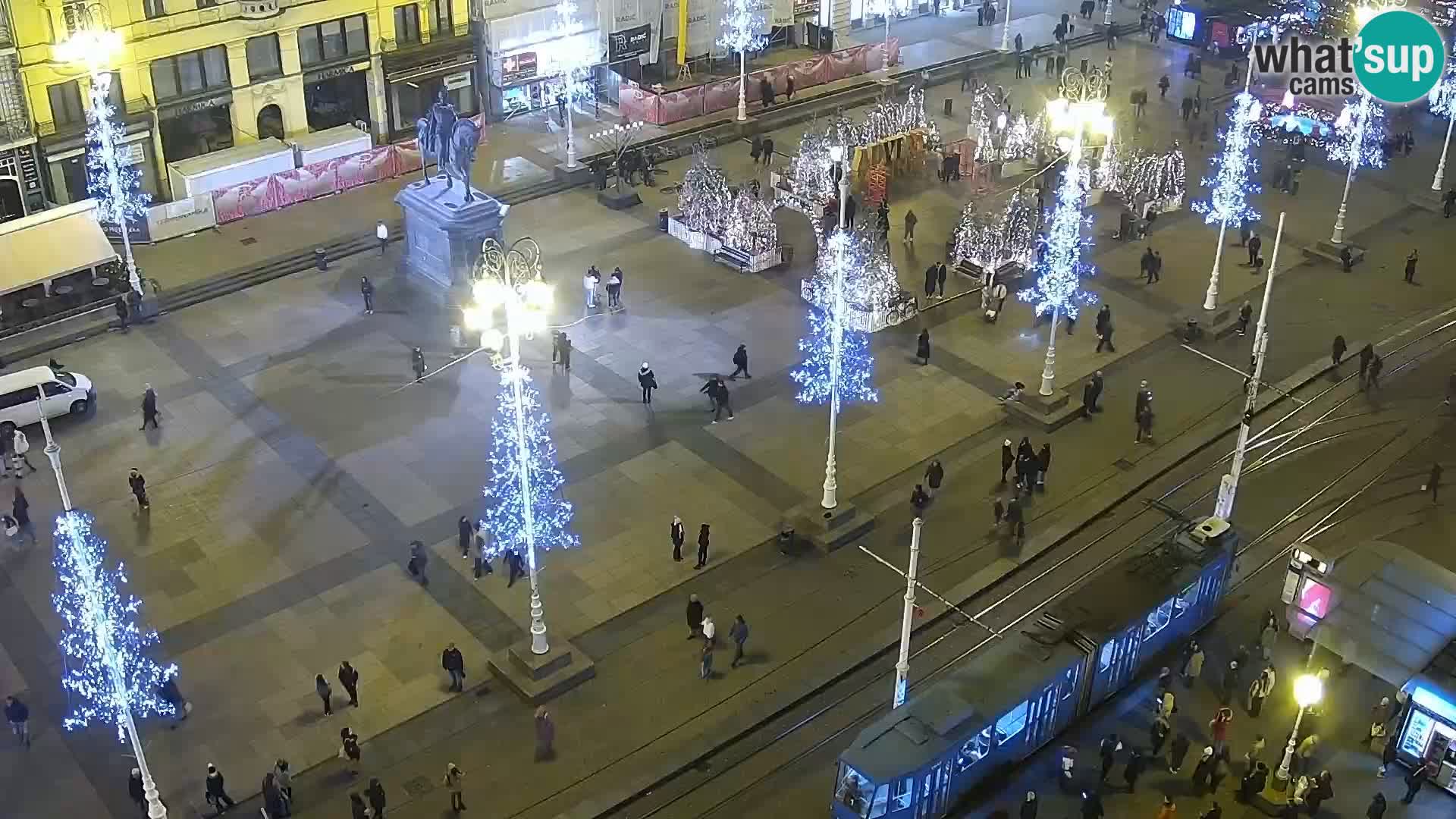 Trg Bana Jelačića v živo Zagreb – Hotel Dubrovnik