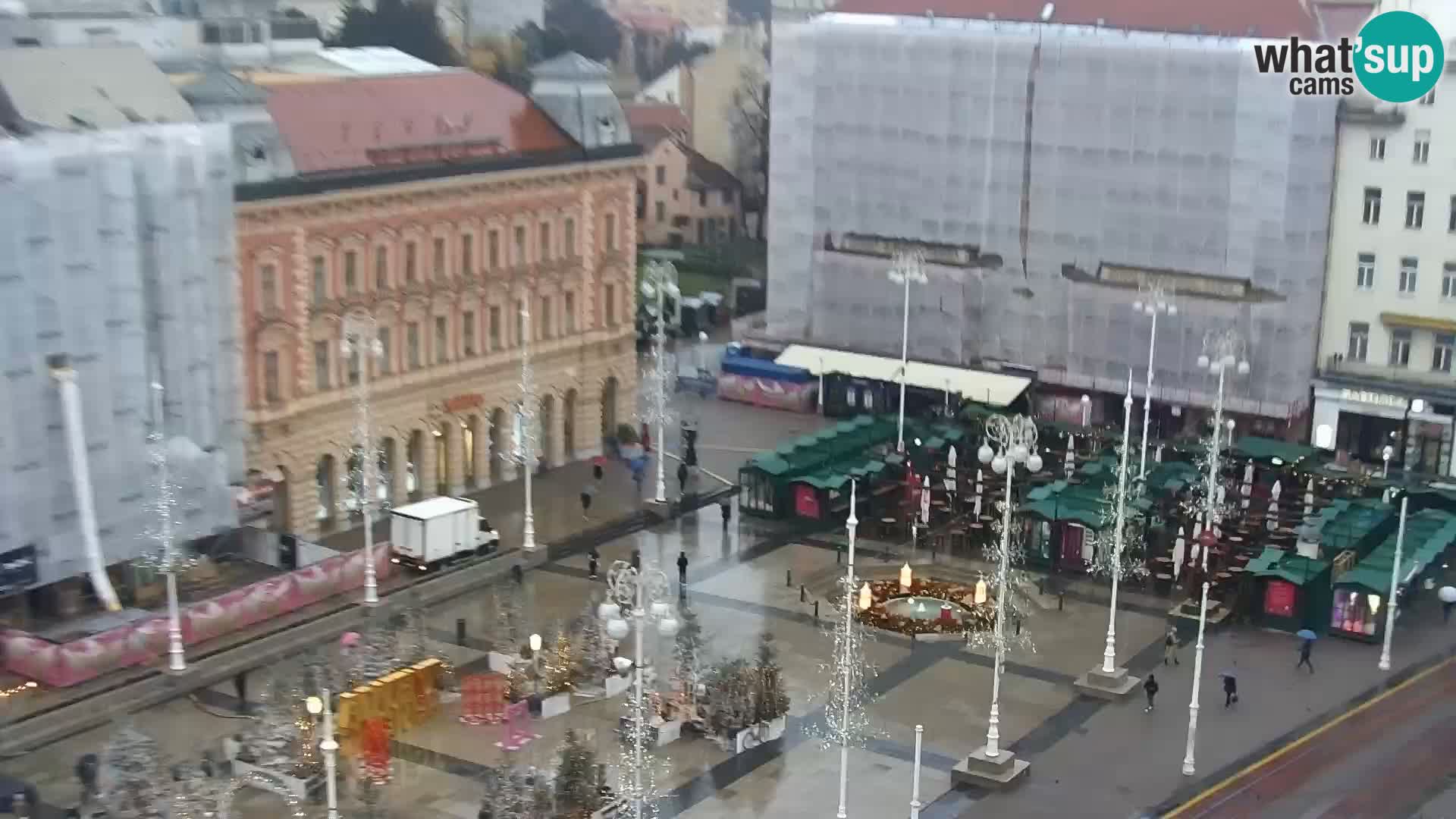 Trg Bana Jelačića v živo Zagreb – Hotel Dubrovnik