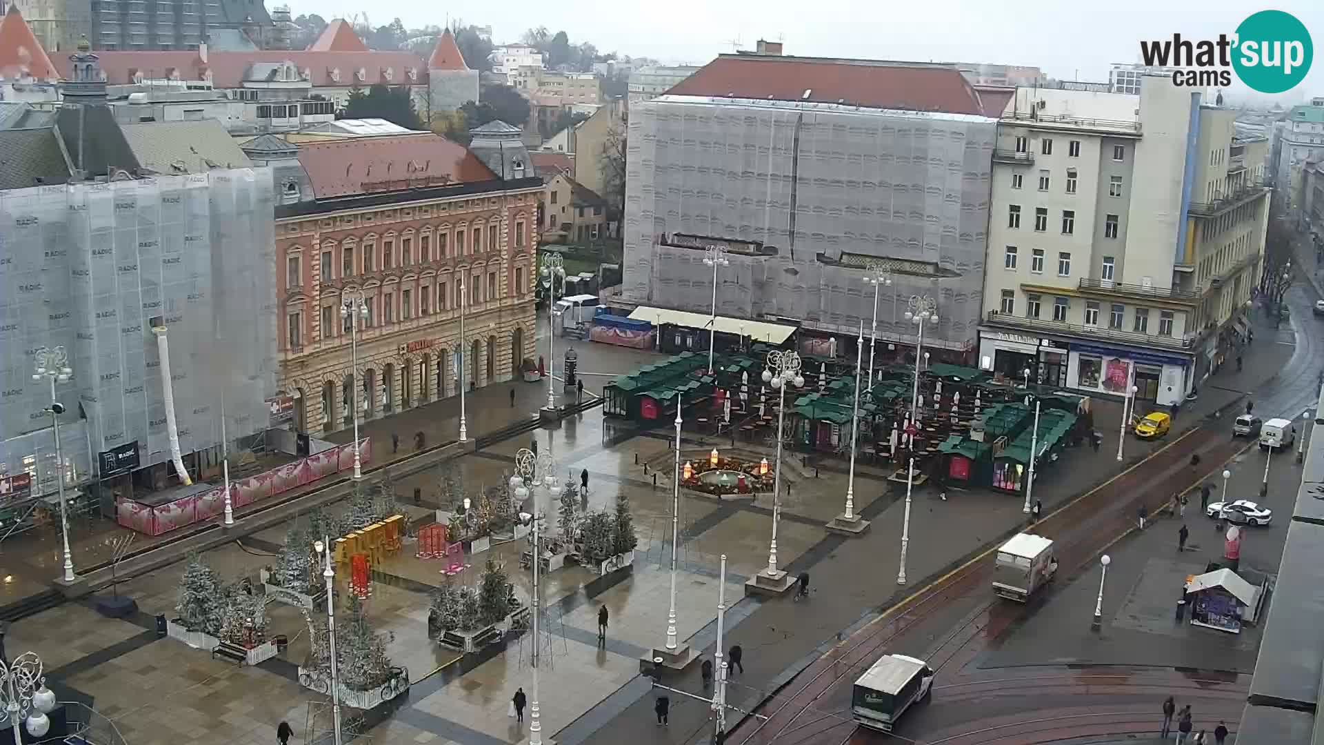Trg Bana Jelačića web kamera Zagreb – Hotel Dubrovnik