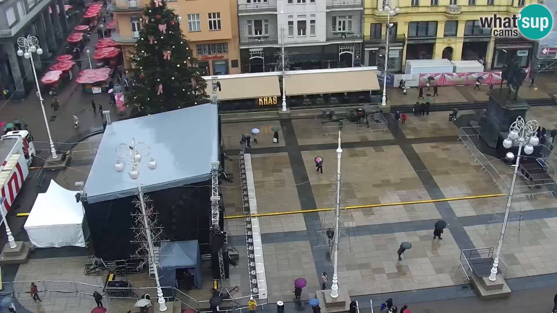 LIVE Webcam Zagreb Hotel Dubrovnik | Ban Jelačić square