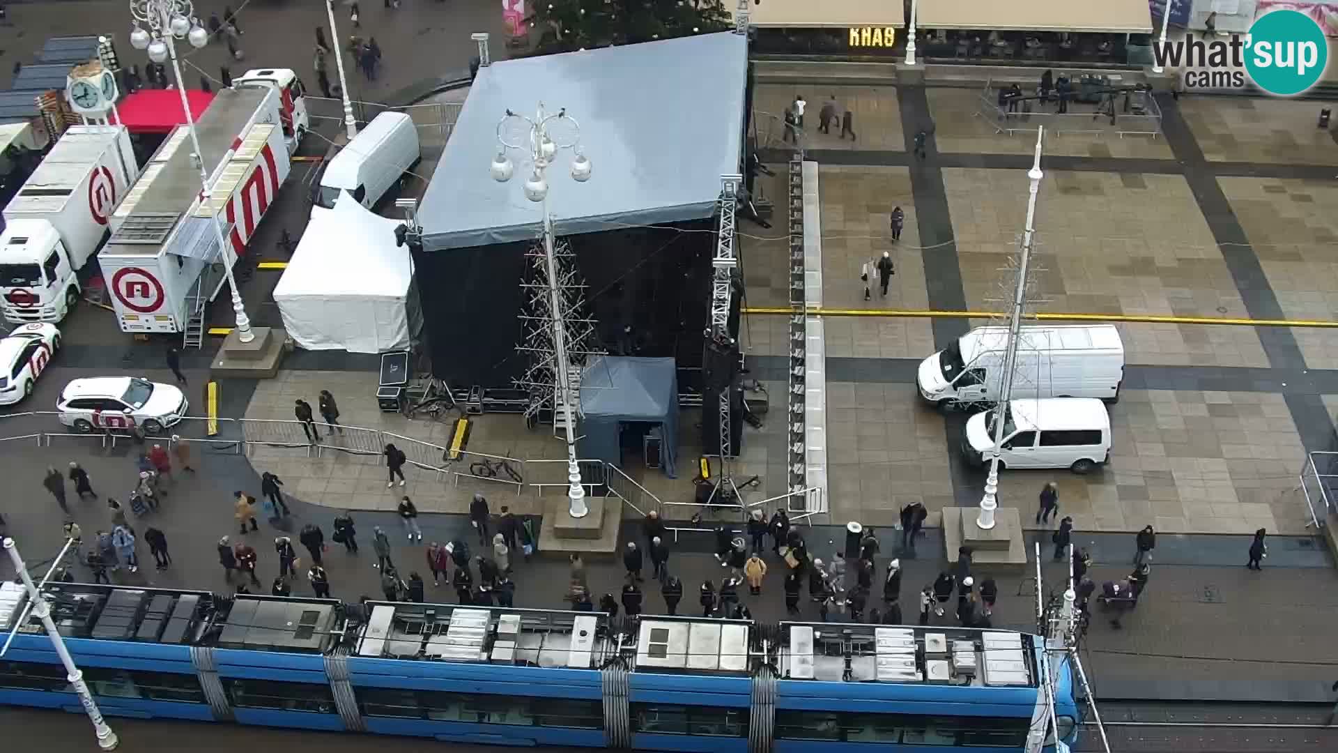 Plaza Ban Jelačić camera en vivo Zagreb – Hotel Dubrovnik