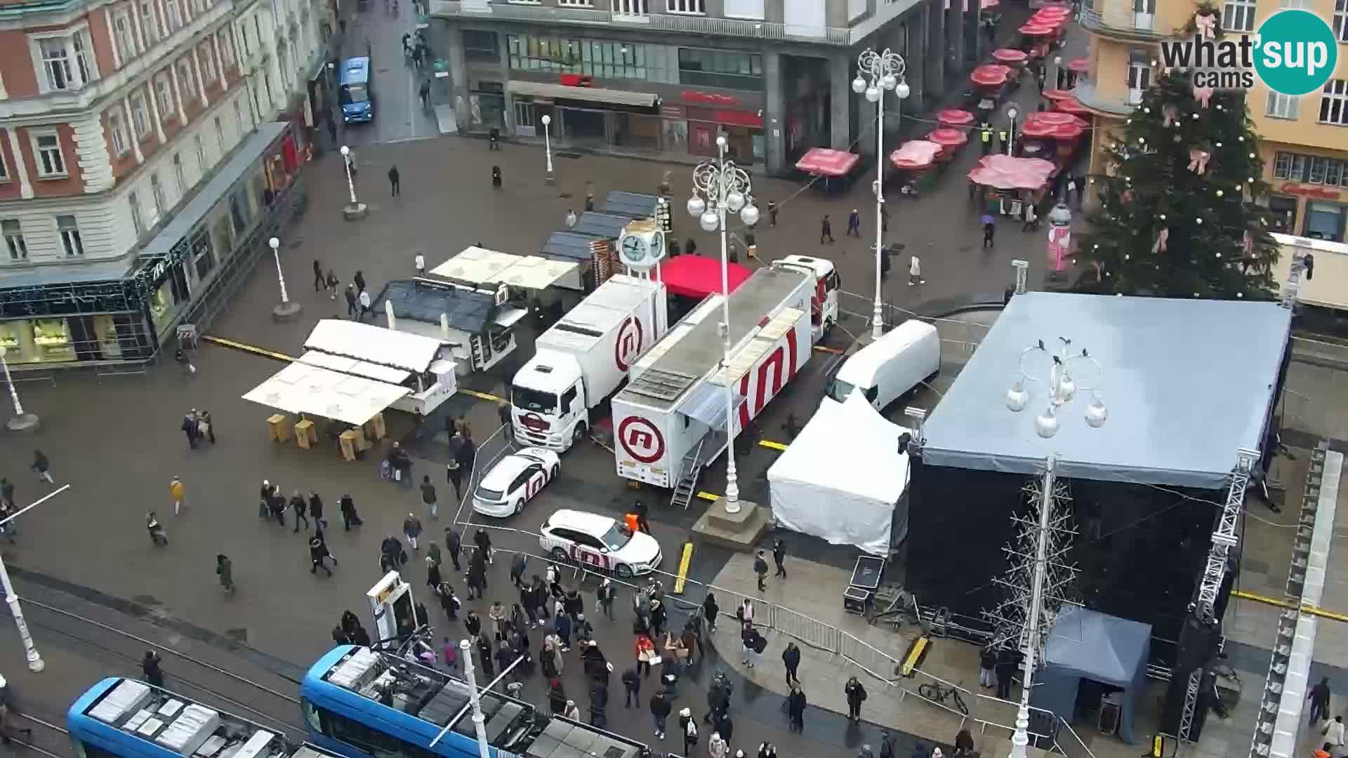 Piazza Ban Jelačić livecam Zagreb – Hotel Dubrovnik
