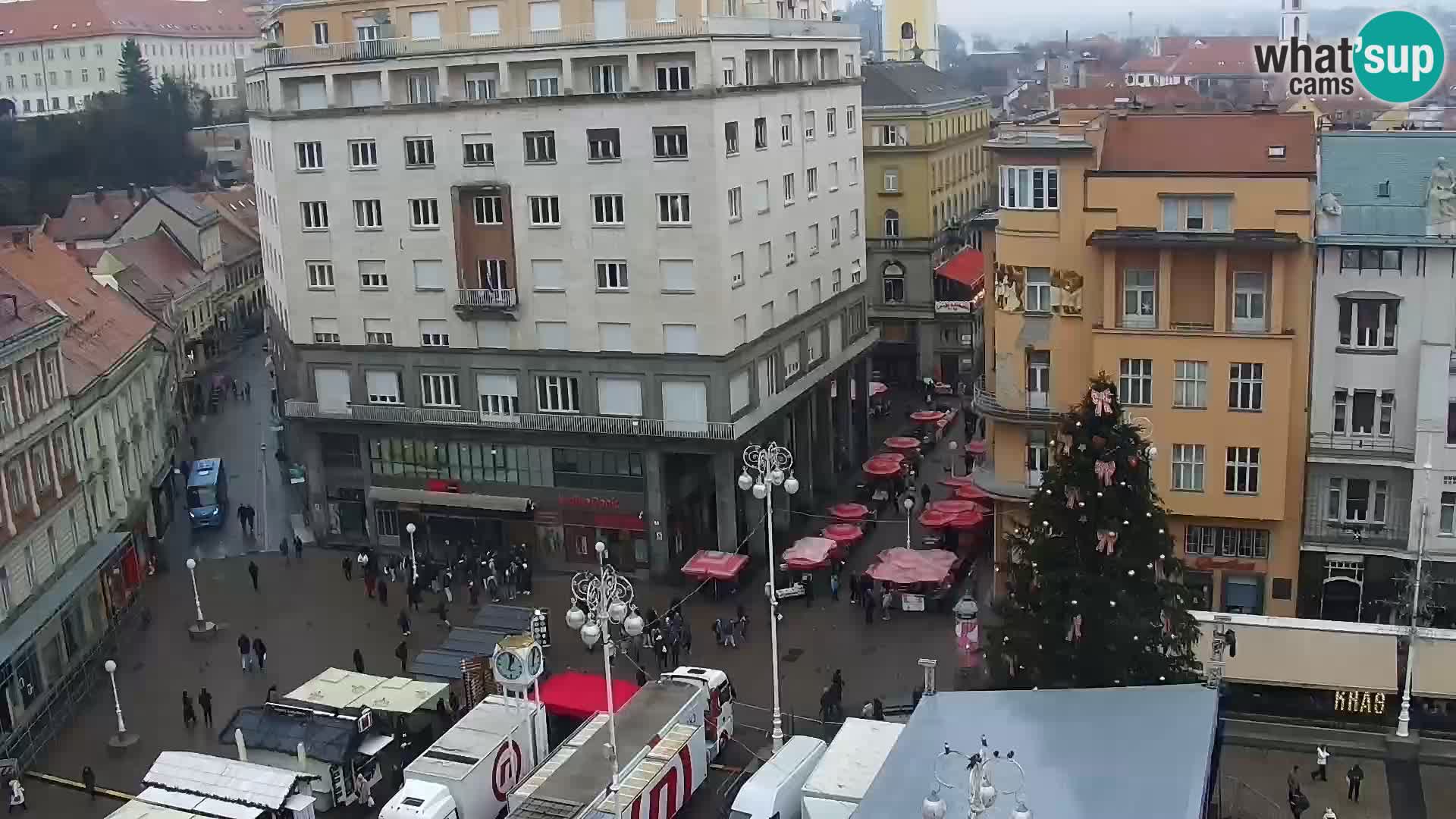 LIVE Webcam Zagreb Hotel Dubrovnik | Ban Jelačić square