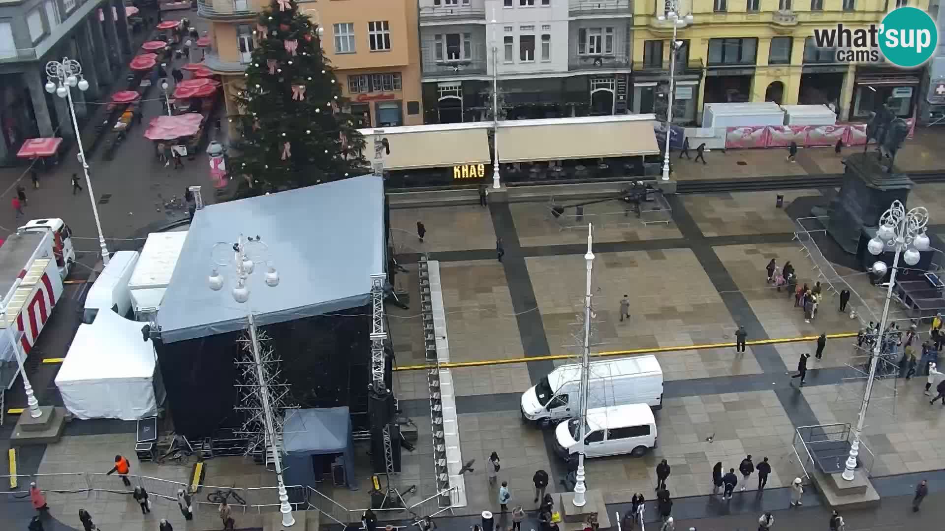 Ban Jelačić Platz  Live webcam Zagreb – Hotel Dubrovnik