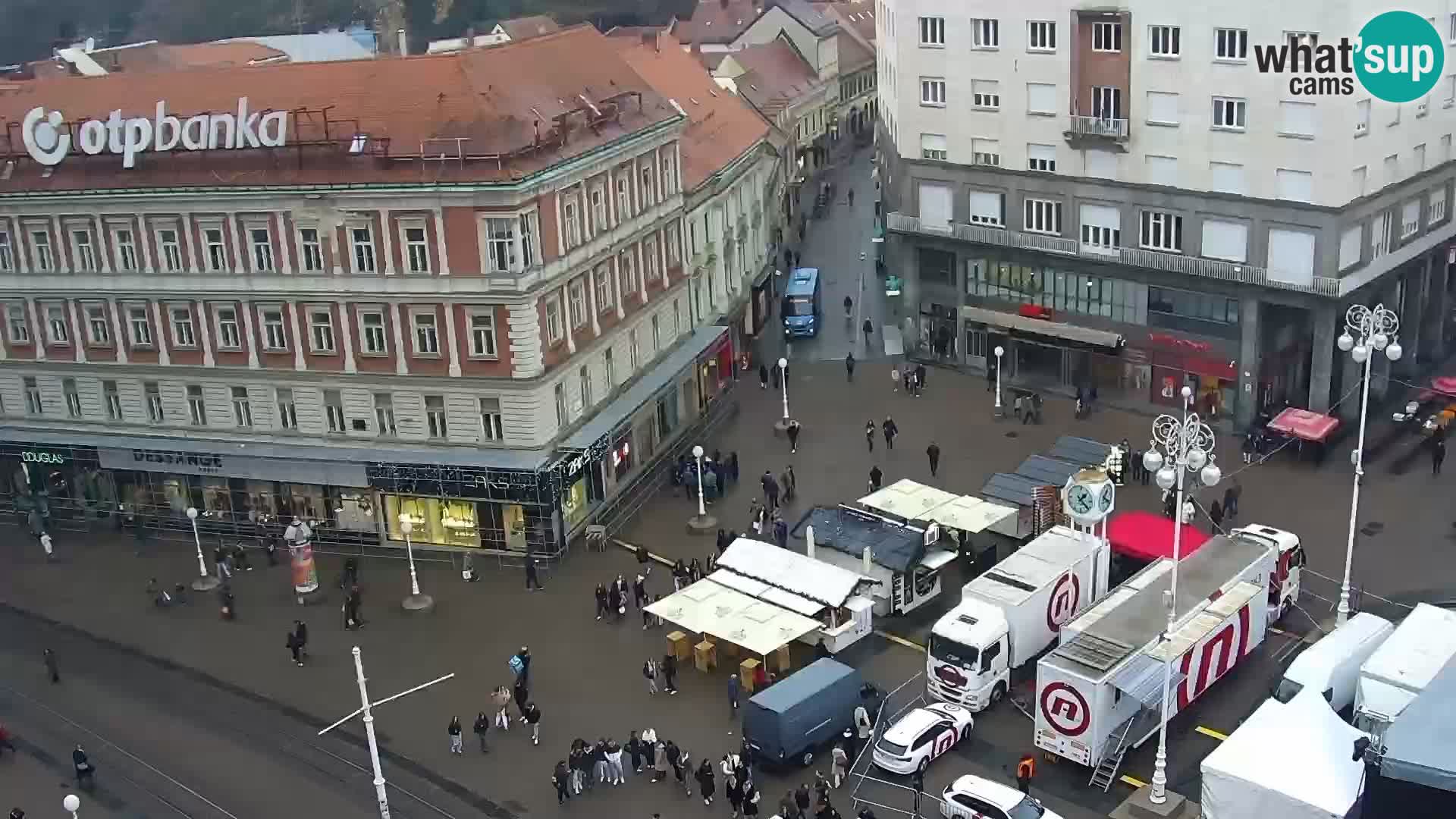 Plaza Ban Jelačić camera en vivo Zagreb – Hotel Dubrovnik
