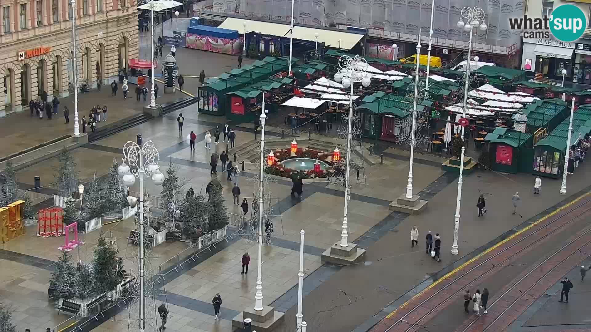 LIVE Webcam Zagreb Hotel Dubrovnik | Ban Jelačić square