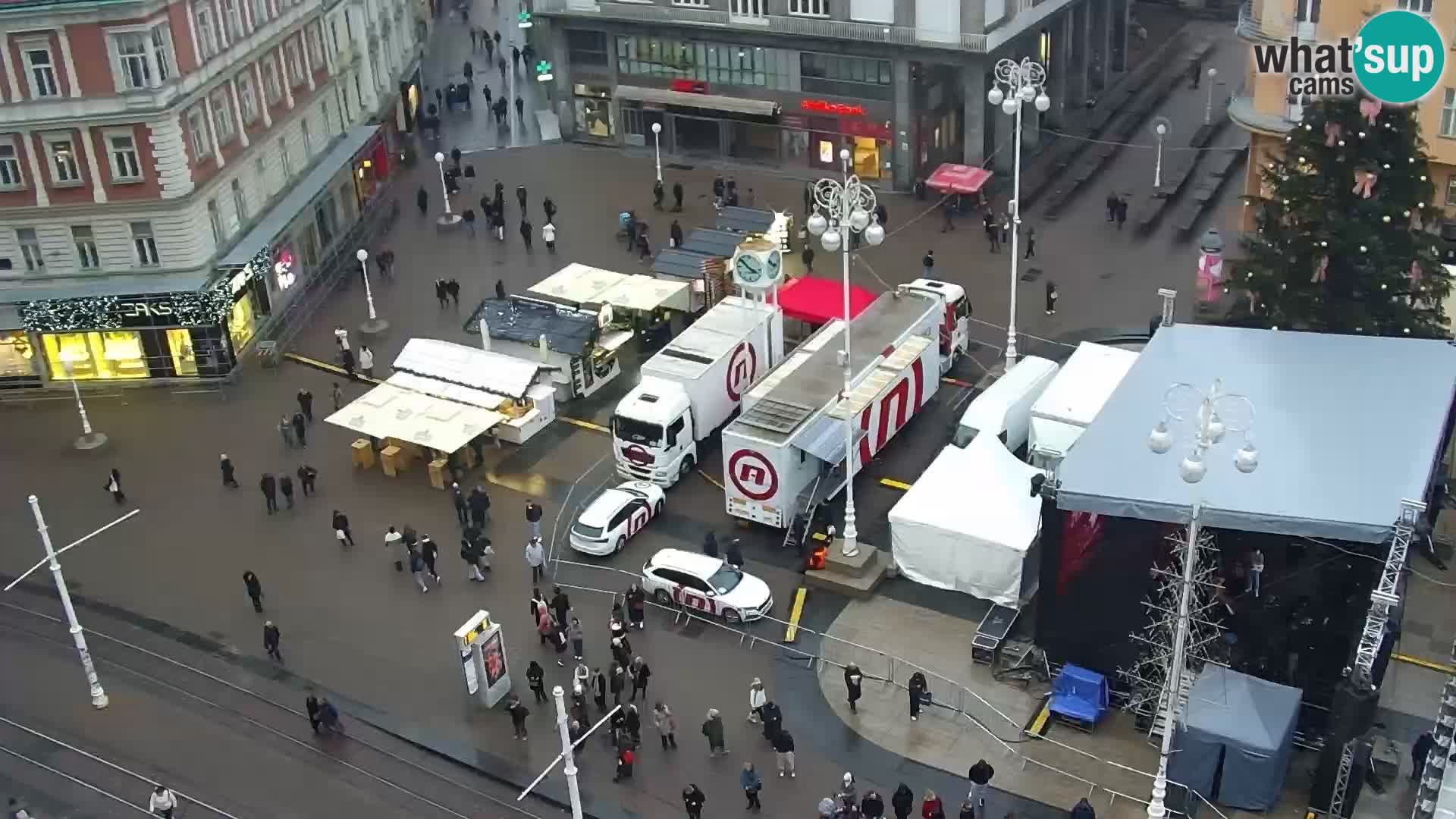 Piazza Ban Jelačić livecam Zagreb – Hotel Dubrovnik