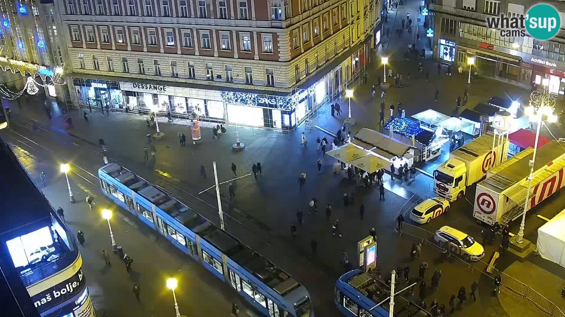 Trg Bana Jelačića web kamera Zagreb – Hotel Dubrovnik