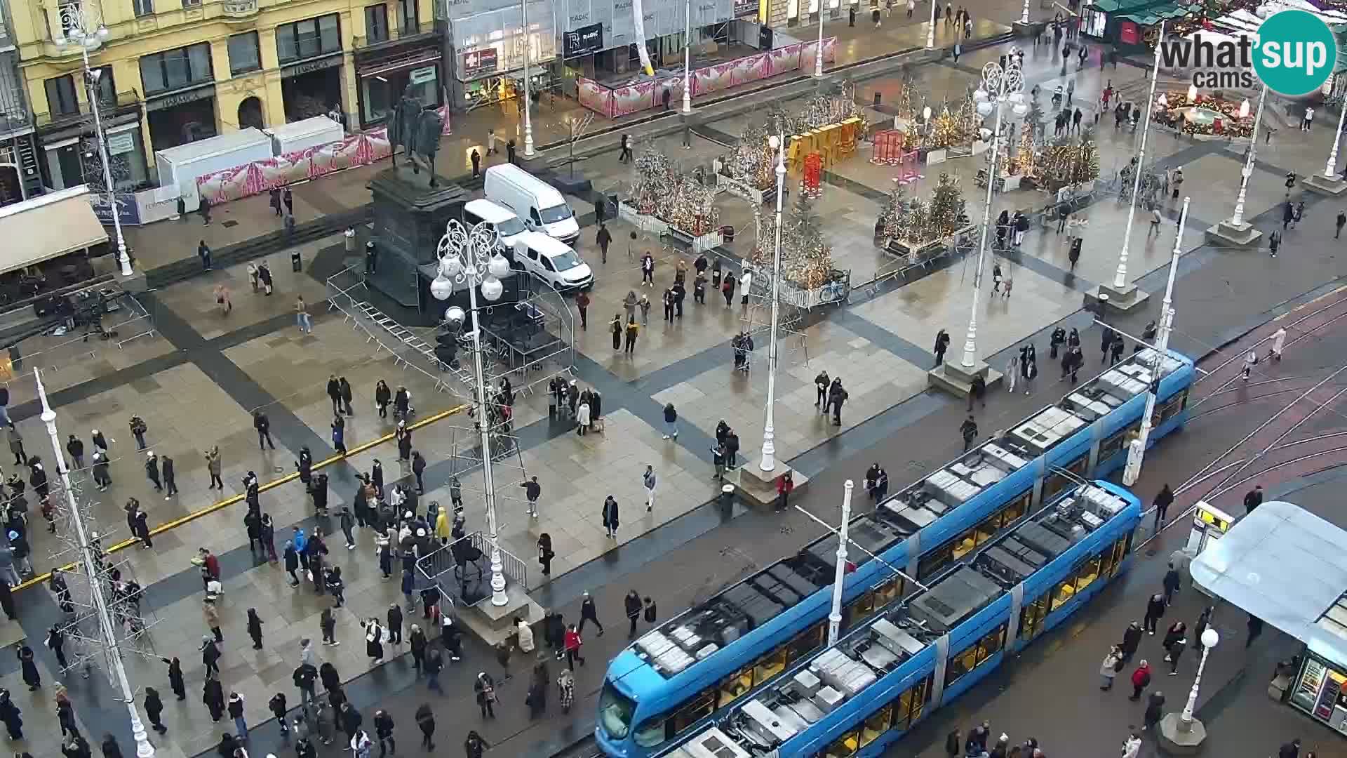 Trg Bana Jelačića web kamera Zagreb – Hotel Dubrovnik