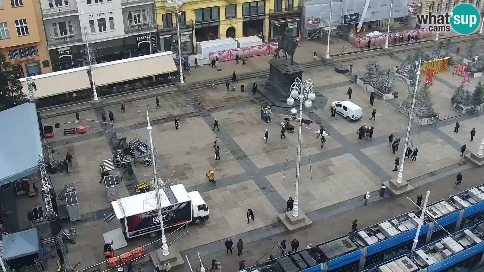 Plaza Ban Jelačić camera en vivo Zagreb – Hotel Dubrovnik