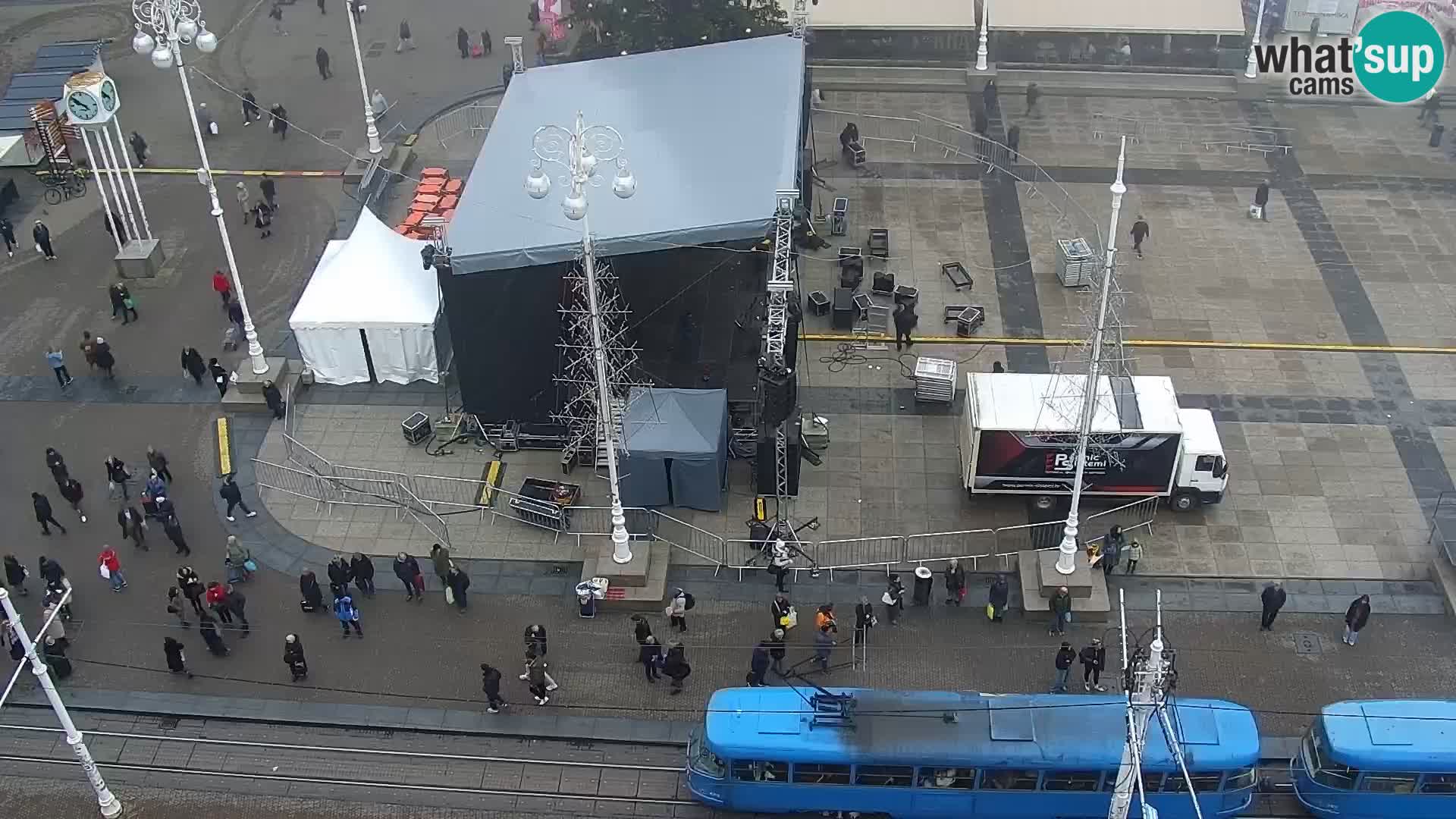 Plaza Ban Jelačić camera en vivo Zagreb – Hotel Dubrovnik