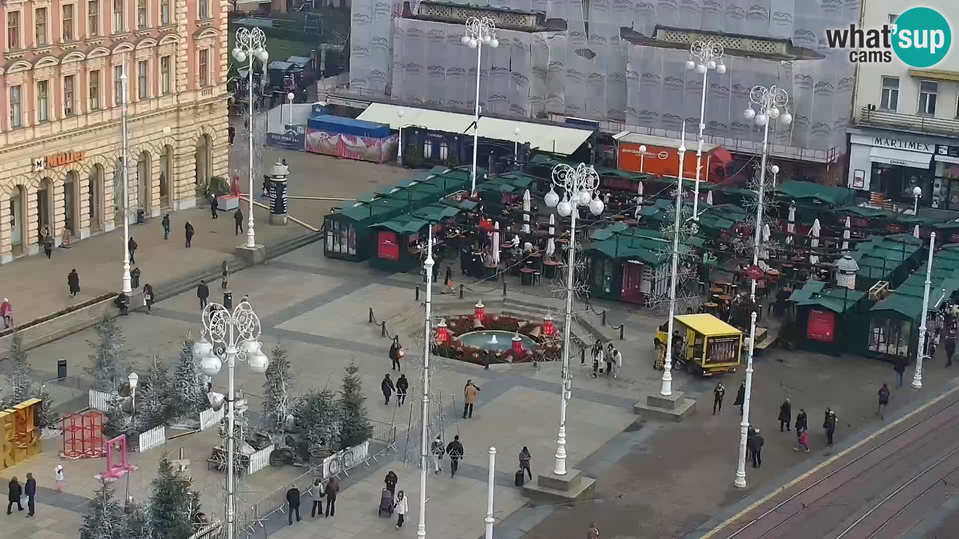 Piazza Ban Jelačić livecam Zagreb – Hotel Dubrovnik