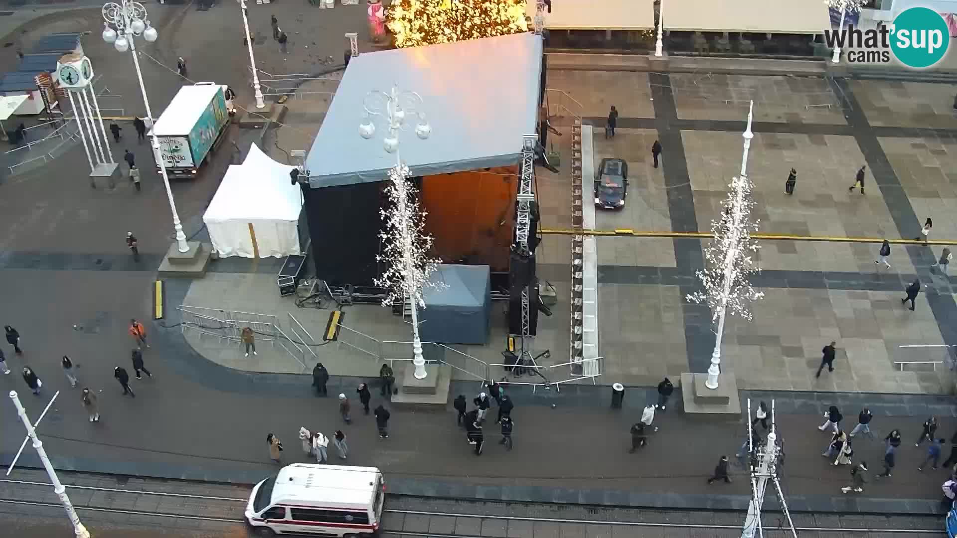 LIVE Webcam Zagreb Hotel Dubrovnik | Ban Jelačić square
