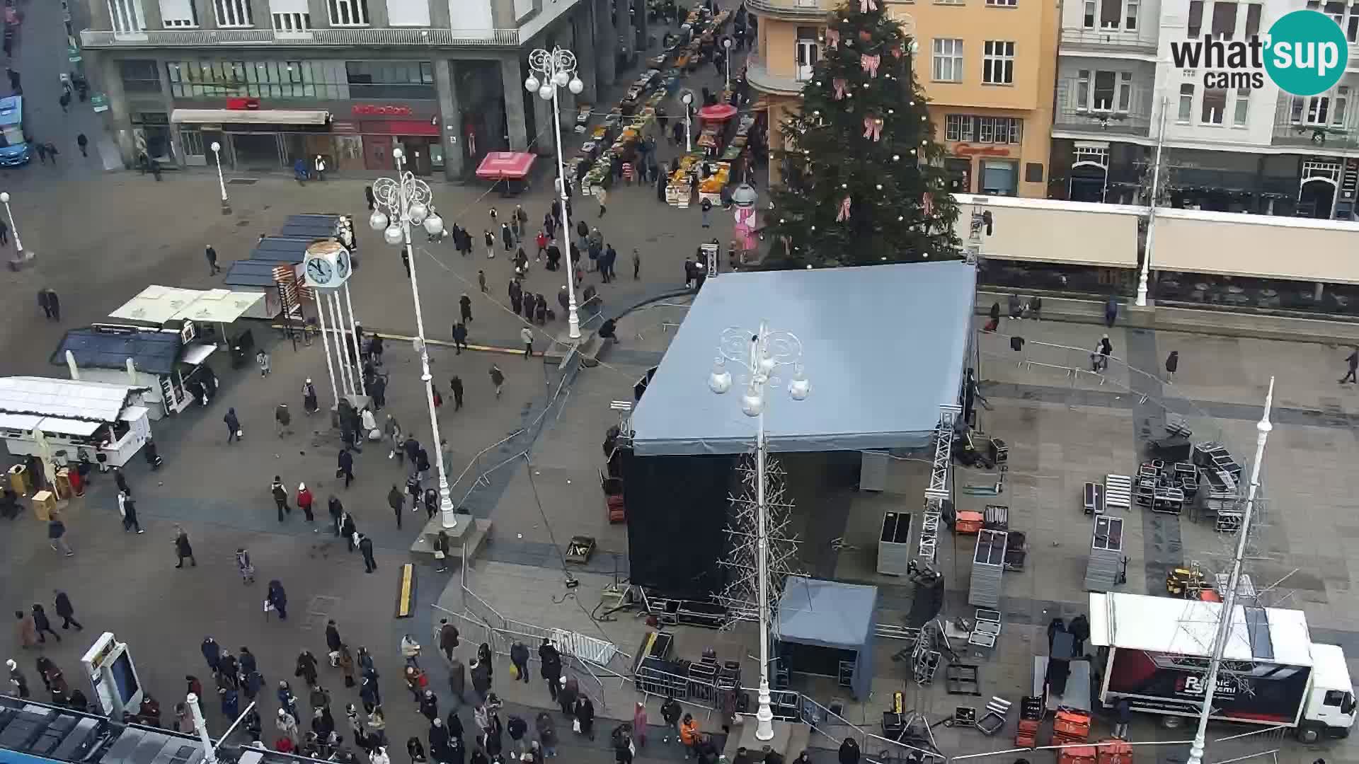 LIVE Webcam Zagreb Hotel Dubrovnik | Ban Jelačić square