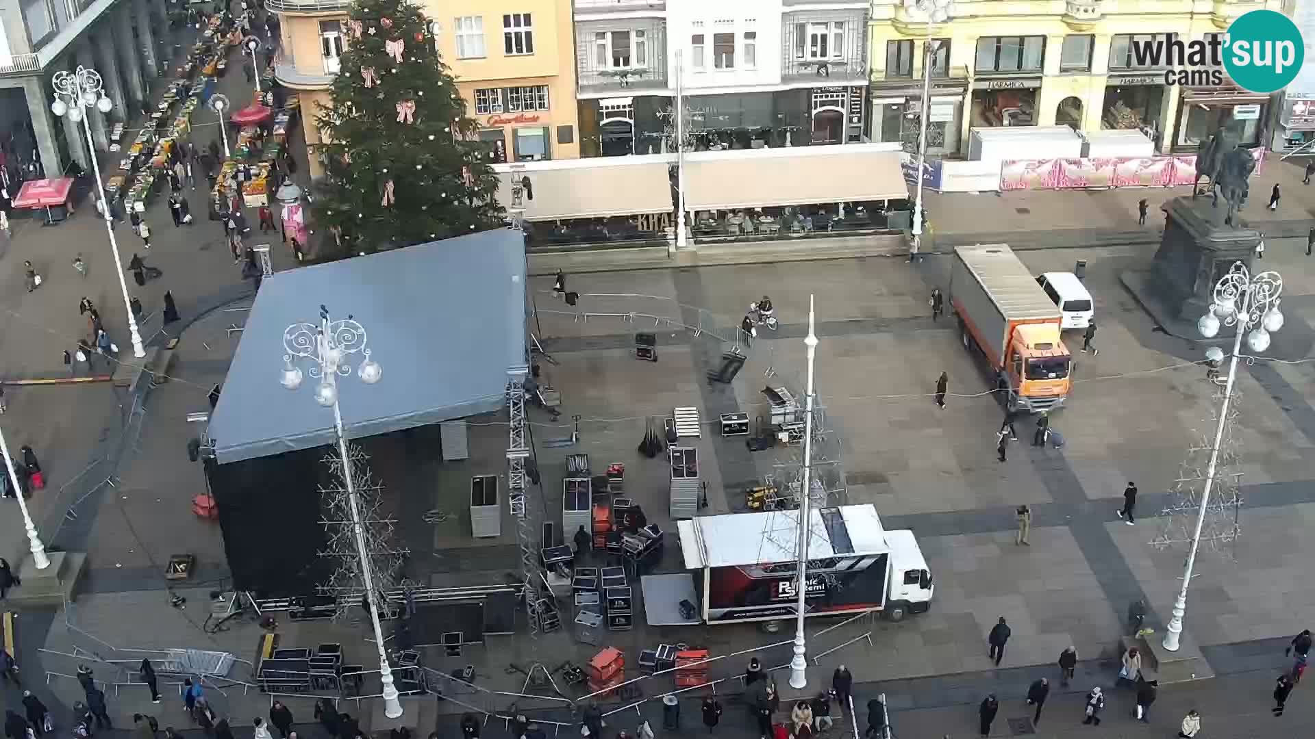 Plaza Ban Jelačić camera en vivo Zagreb – Hotel Dubrovnik