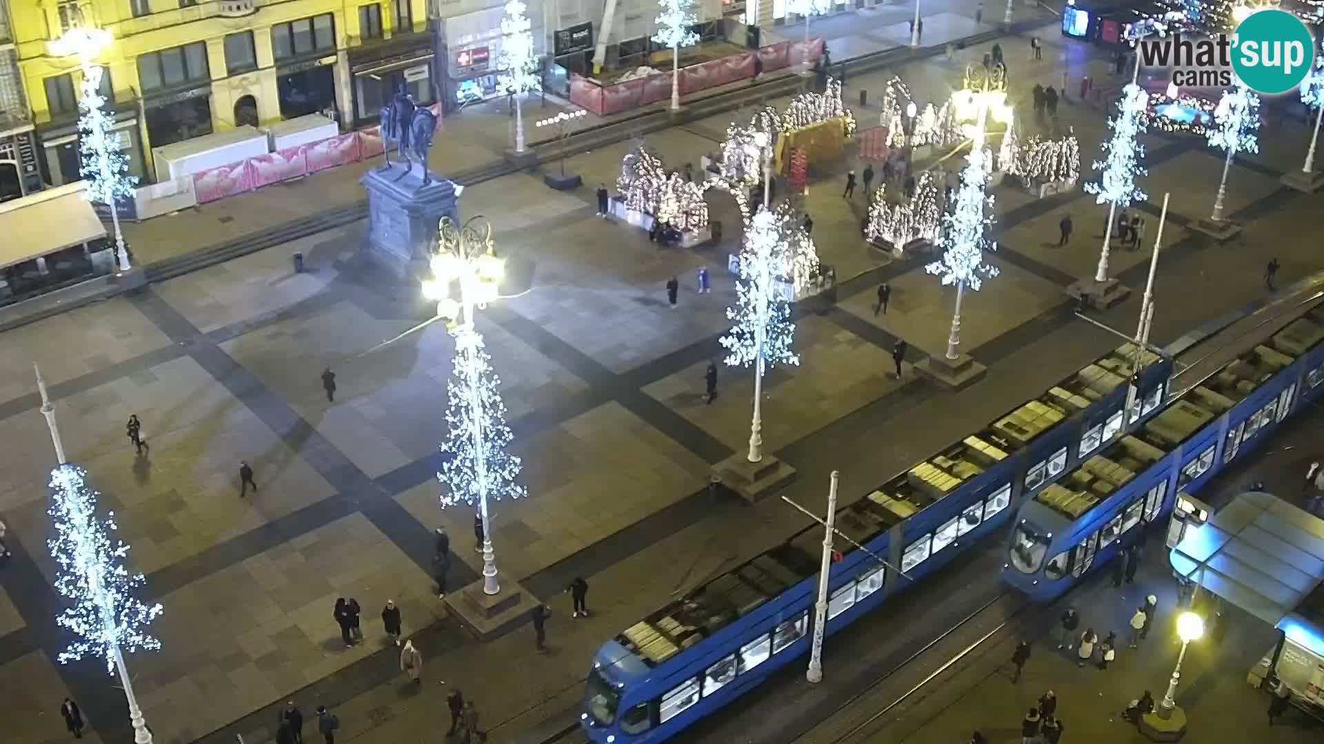 Trg Bana Jelačića v živo Zagreb – Hotel Dubrovnik