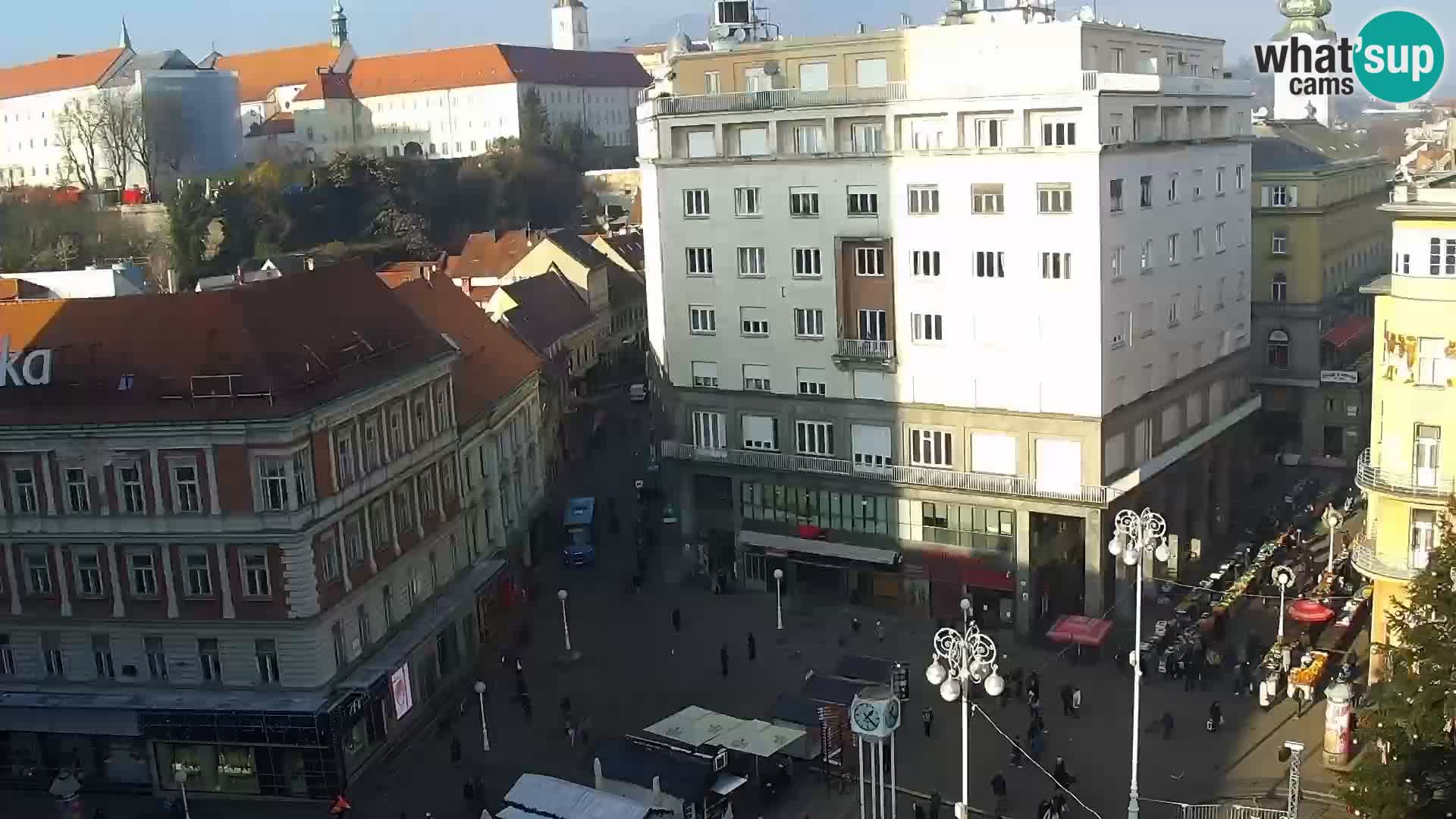 Trg Bana Jelačića web kamera Zagreb – Hotel Dubrovnik