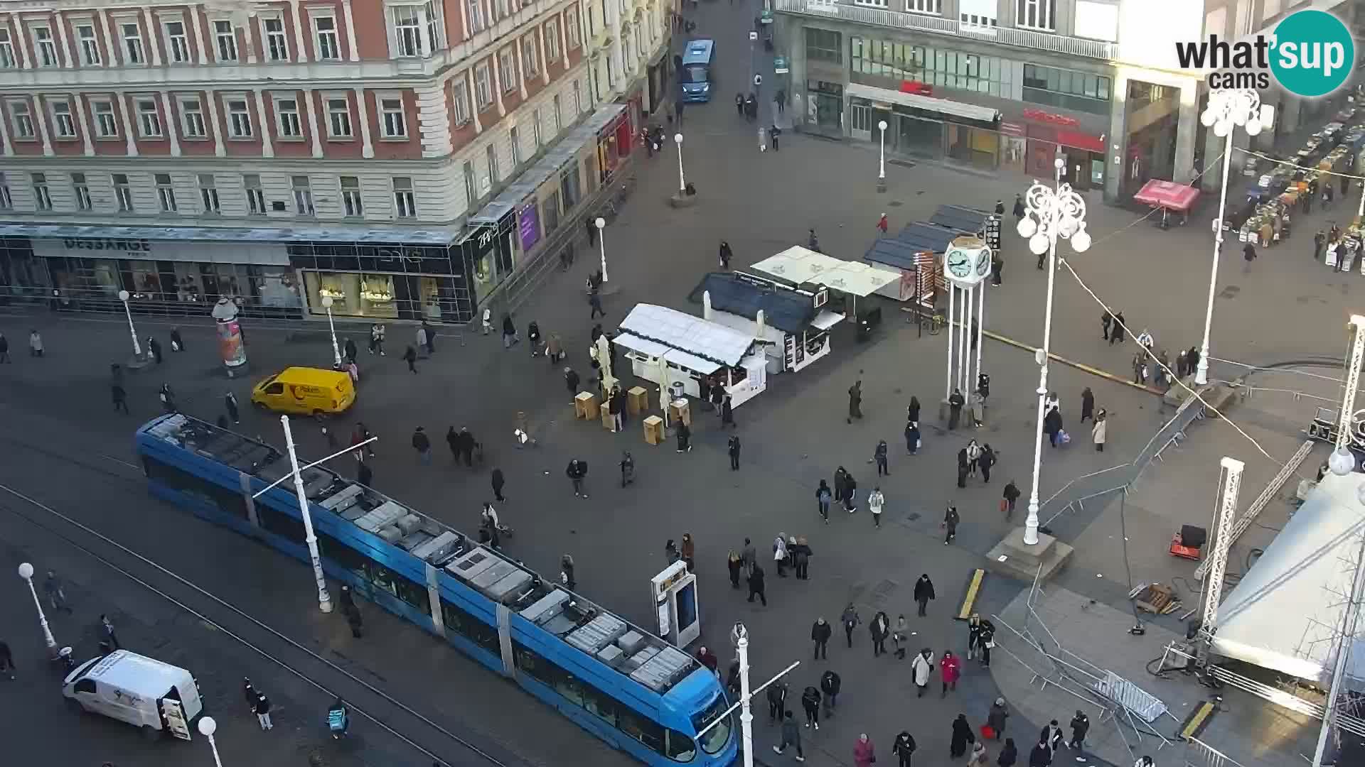 Trg Bana Jelačića web kamera Zagreb – Hotel Dubrovnik