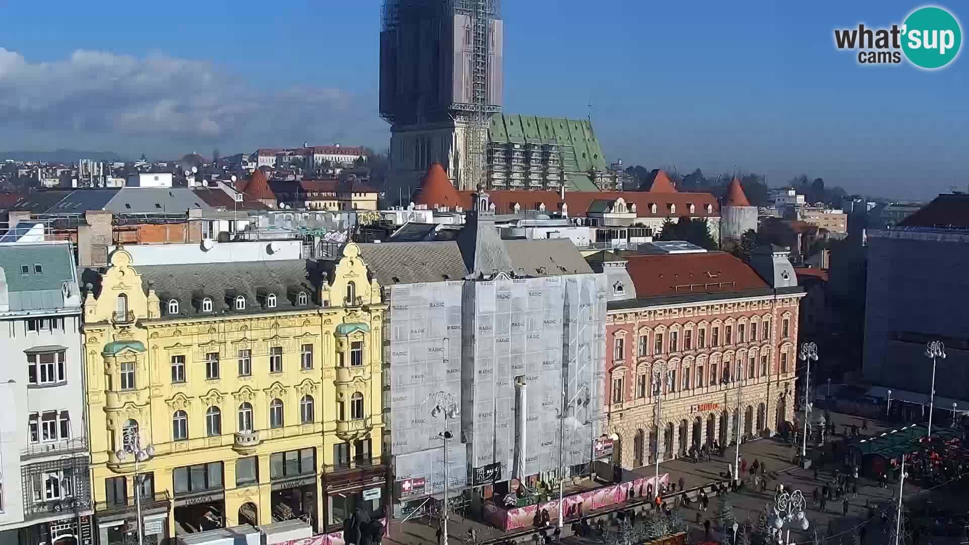 LIVE Webcam Zagreb Hotel Dubrovnik | Ban Jelačić square