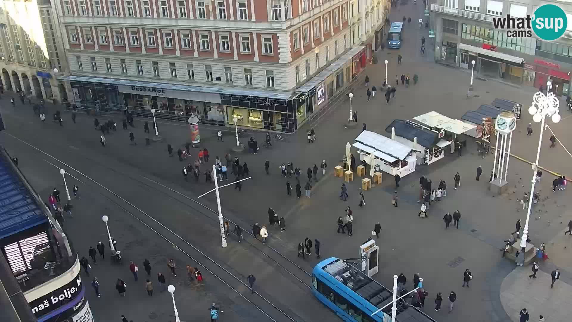 LIVE Webcam Zagreb Hotel Dubrovnik | Ban Jelačić square