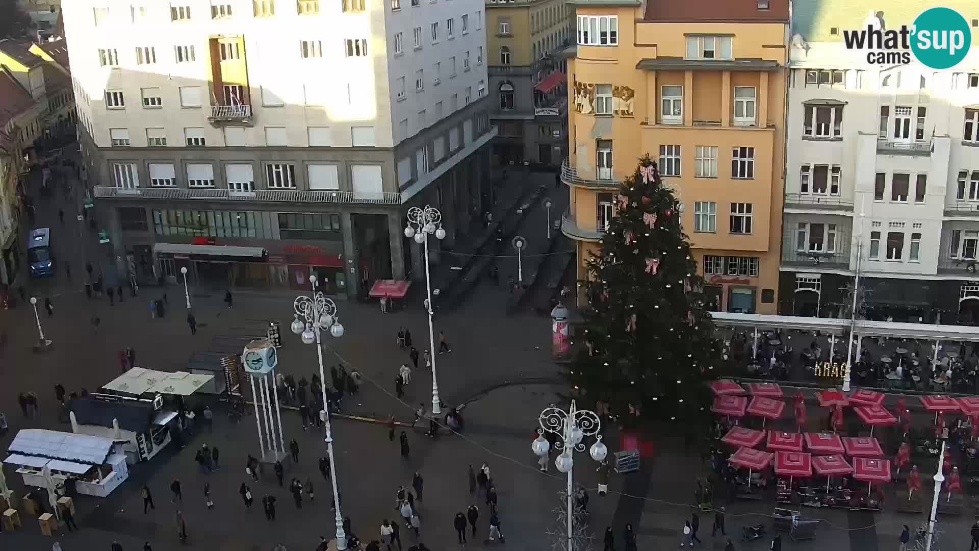 LIVE Webcam Zagreb Hotel Dubrovnik | Ban Jelačić square