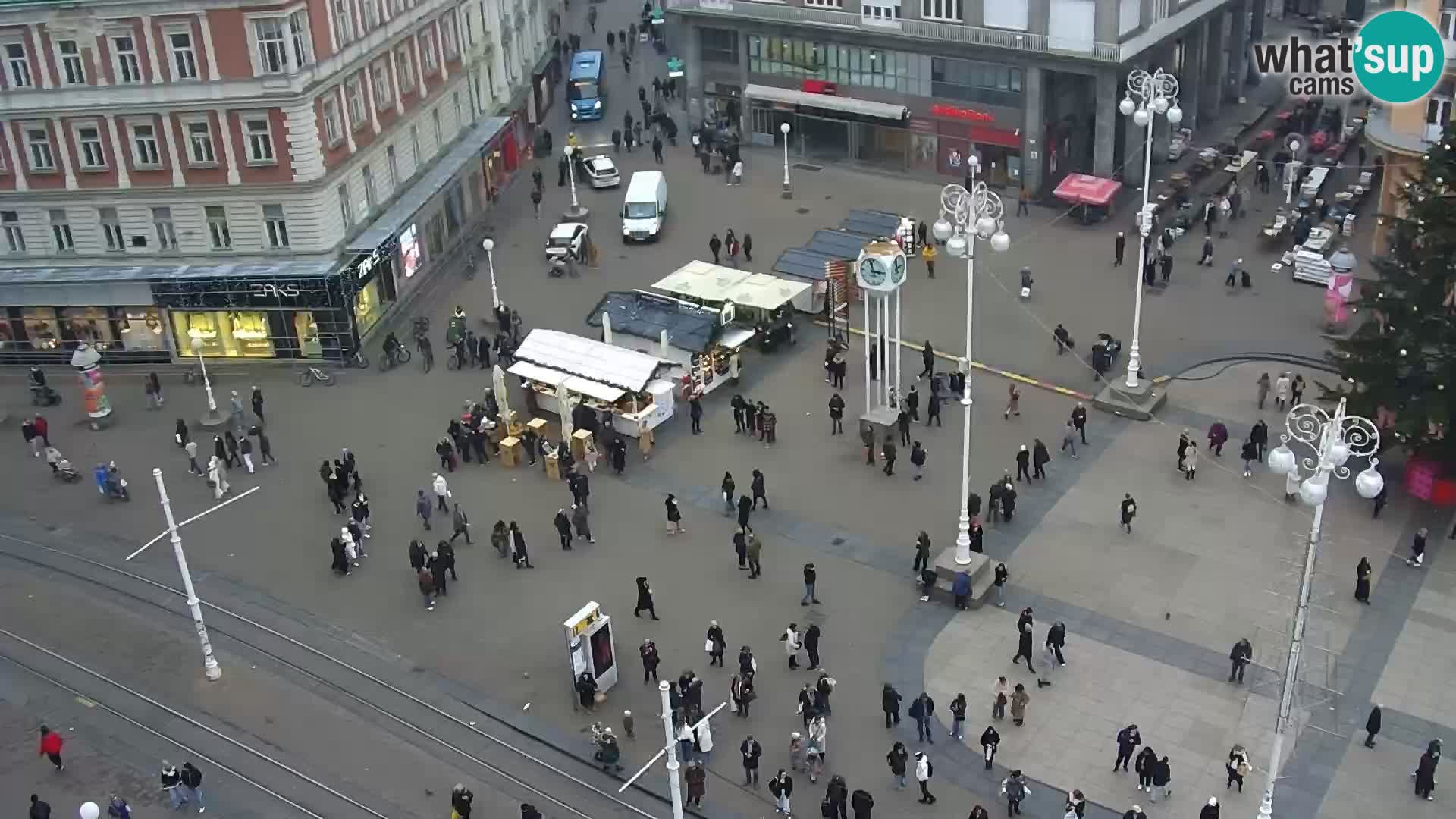 Trg Bana Jelačića web kamera Zagreb – Hotel Dubrovnik