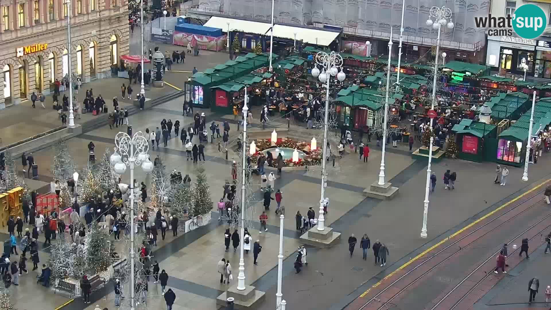 Ban Jelačić Platz  Live webcam Zagreb – Hotel Dubrovnik