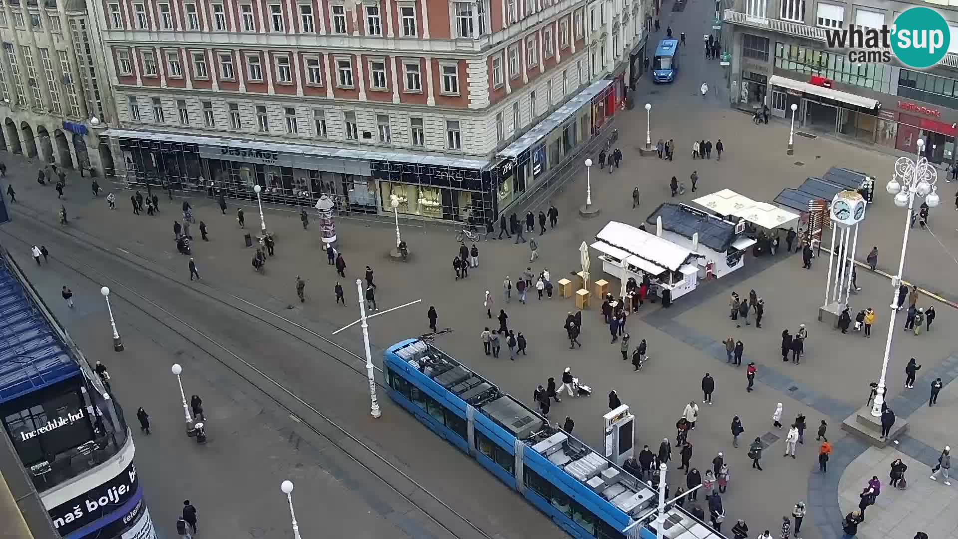 LIVE Webcam Zagreb Hotel Dubrovnik | Ban Jelačić square