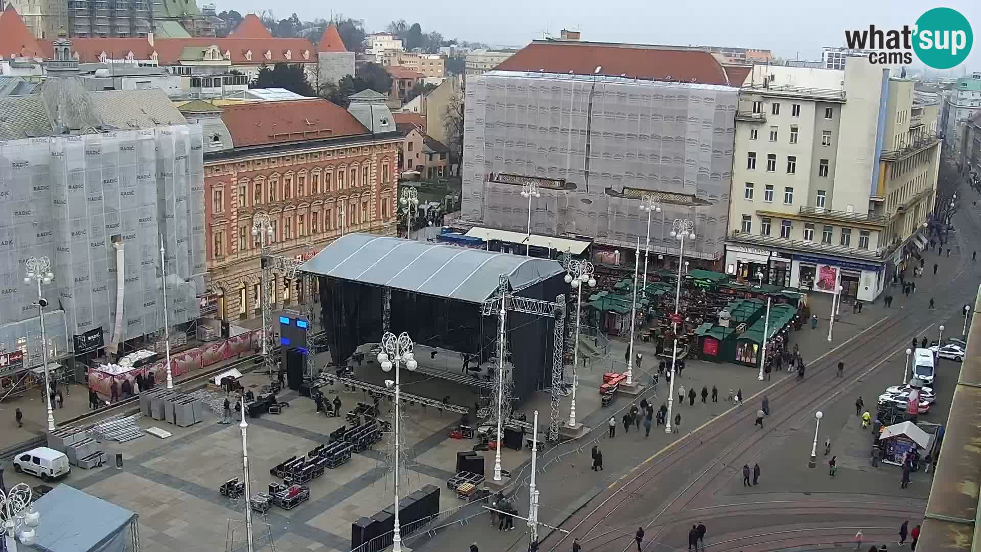 LIVE Webcam Zagreb Hotel Dubrovnik | Ban Jelačić square