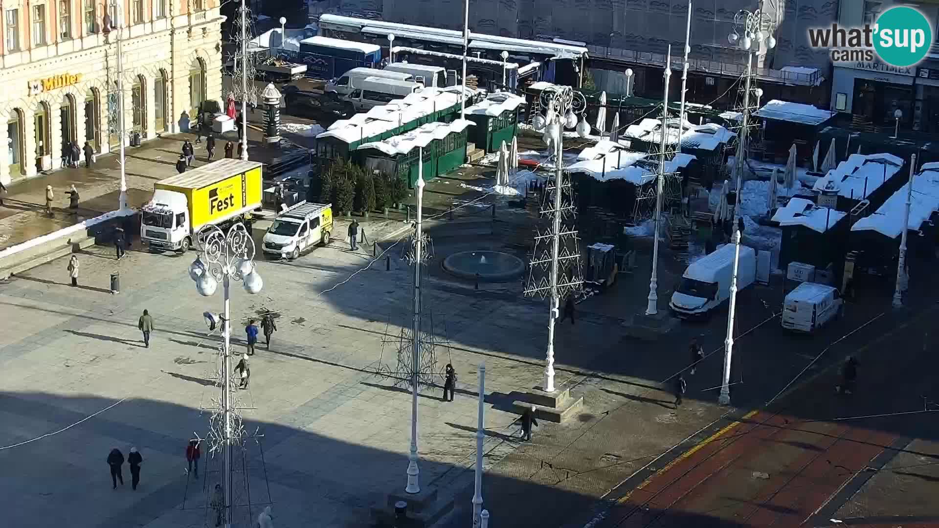 Trg Bana Jelačića web kamera Zagreb – Hotel Dubrovnik