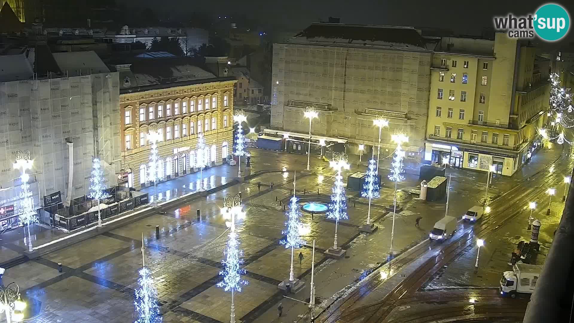 Trg Bana Jelačića v živo Zagreb – Hotel Dubrovnik