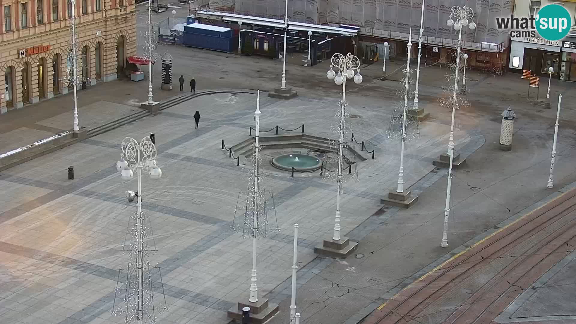 Plaza Ban Jelačić camera en vivo Zagreb – Hotel Dubrovnik