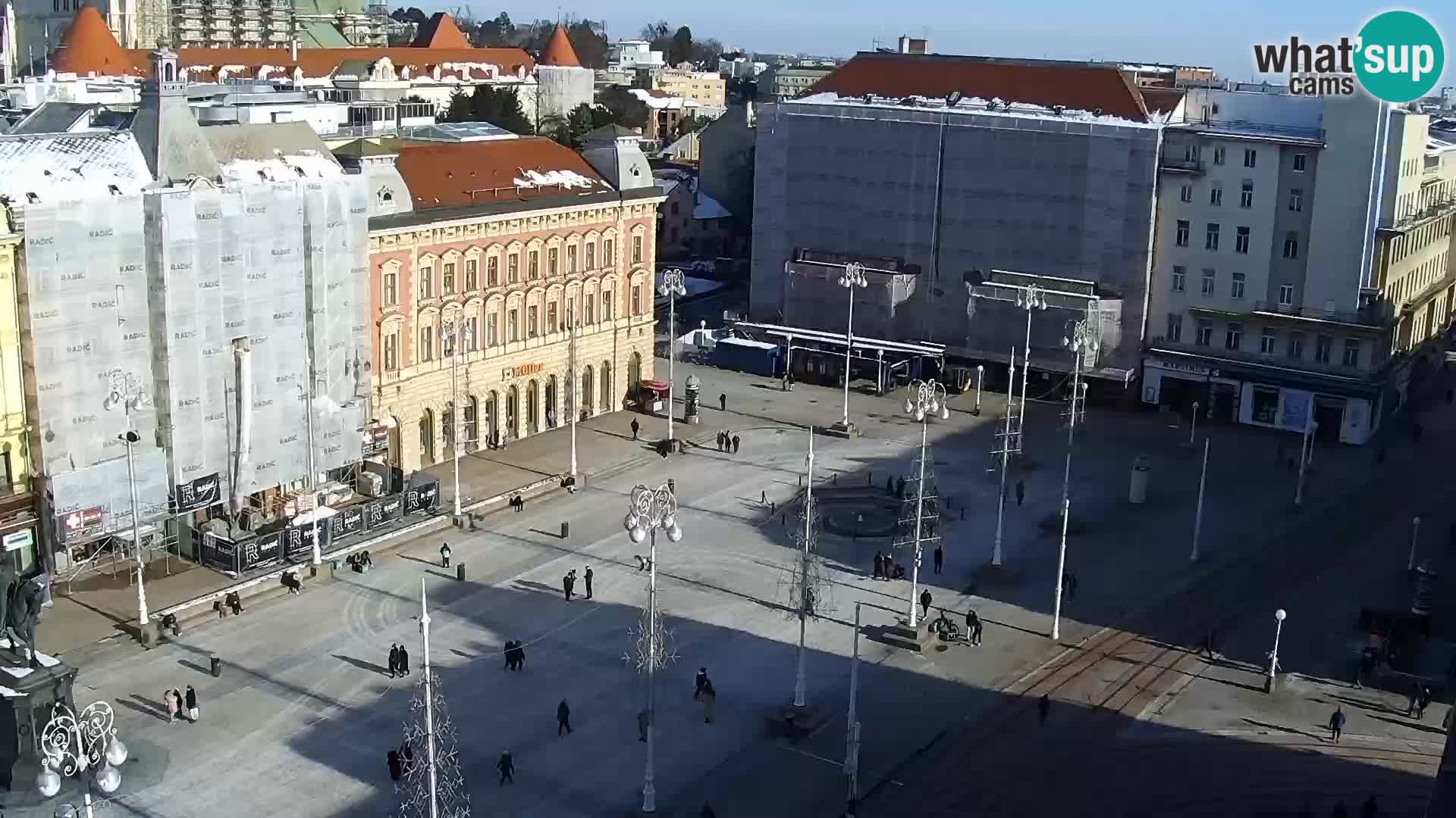 LIVE Webcam Zagreb Hotel Dubrovnik | Ban Jelačić square