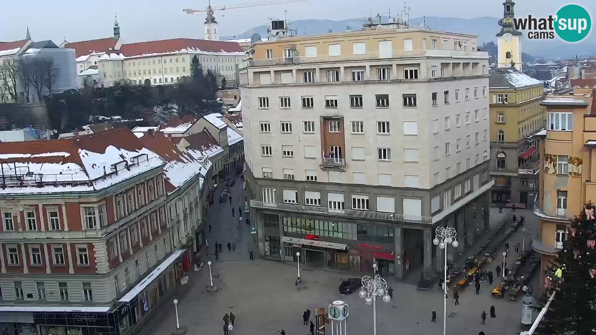 Ban Jelačić Platz  Live webcam Zagreb – Hotel Dubrovnik