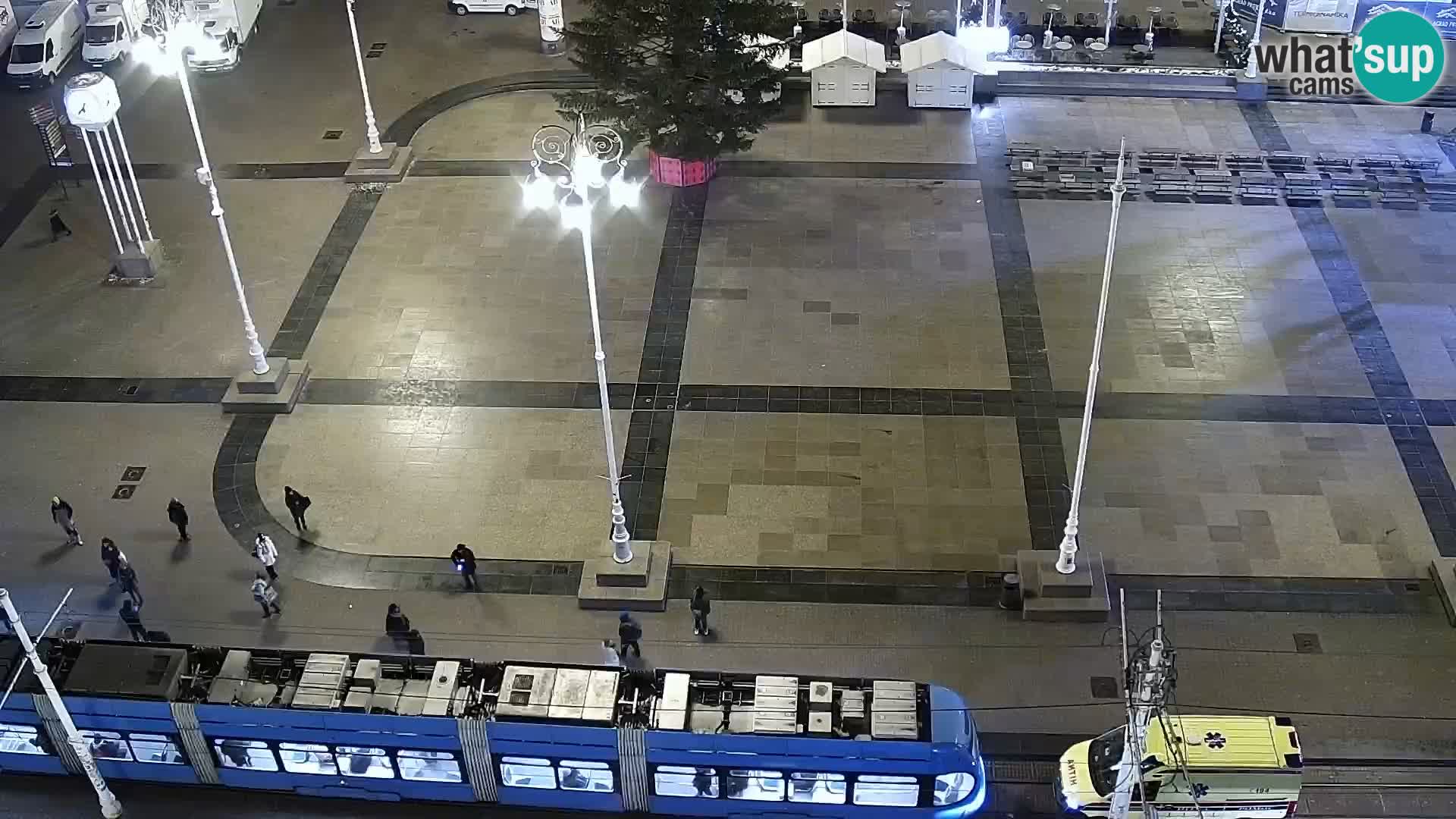 Kamera v živo Zagreb – Trg Bana Jelačića