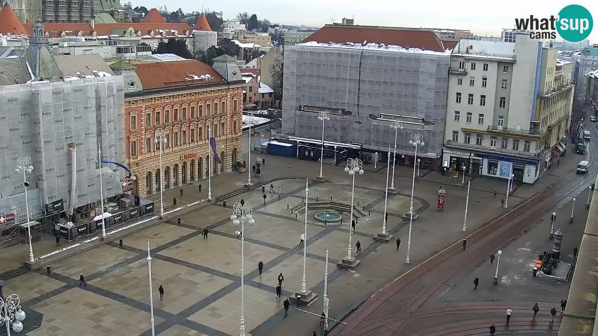 Ban Jelačić Platz  Live webcam Zagreb – Hotel Dubrovnik