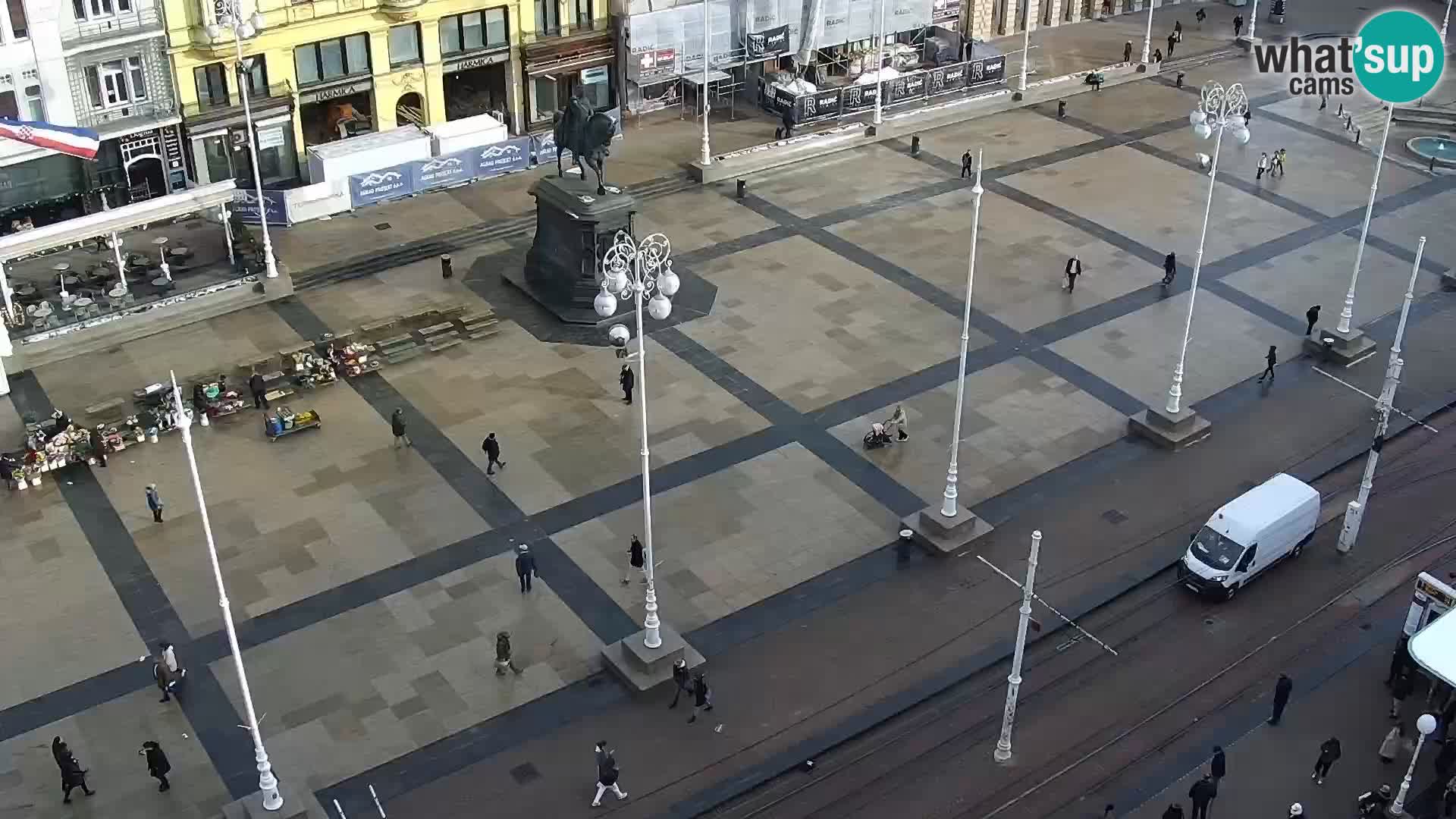 Plaza Ban Jelačić camera en vivo Zagreb – Hotel Dubrovnik