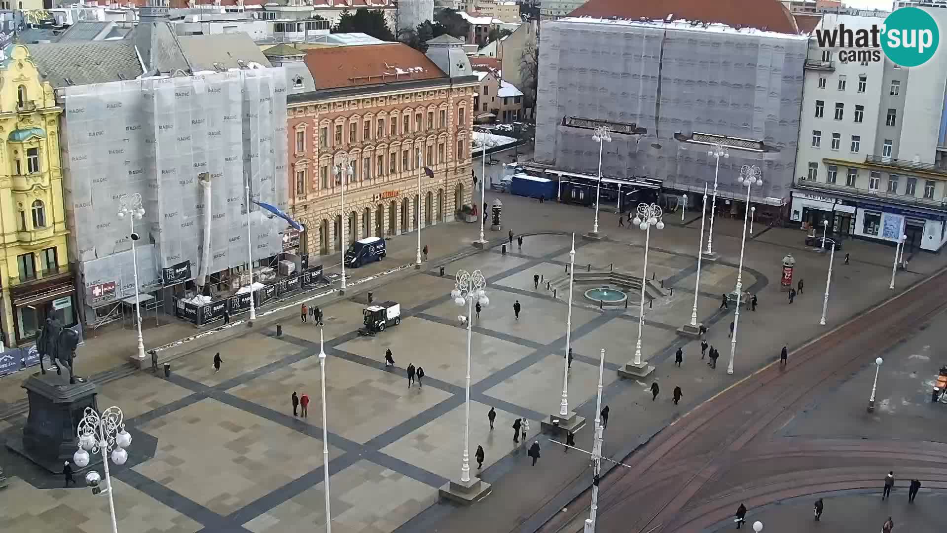 Plaza Ban Jelačić camera en vivo Zagreb – Hotel Dubrovnik