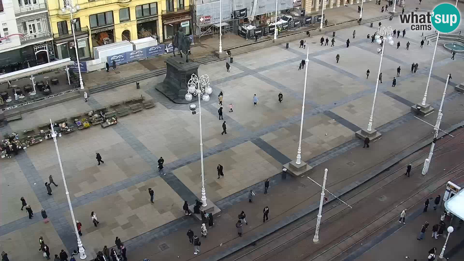 Piazza Ban Jelačić livecam Zagreb – Hotel Dubrovnik