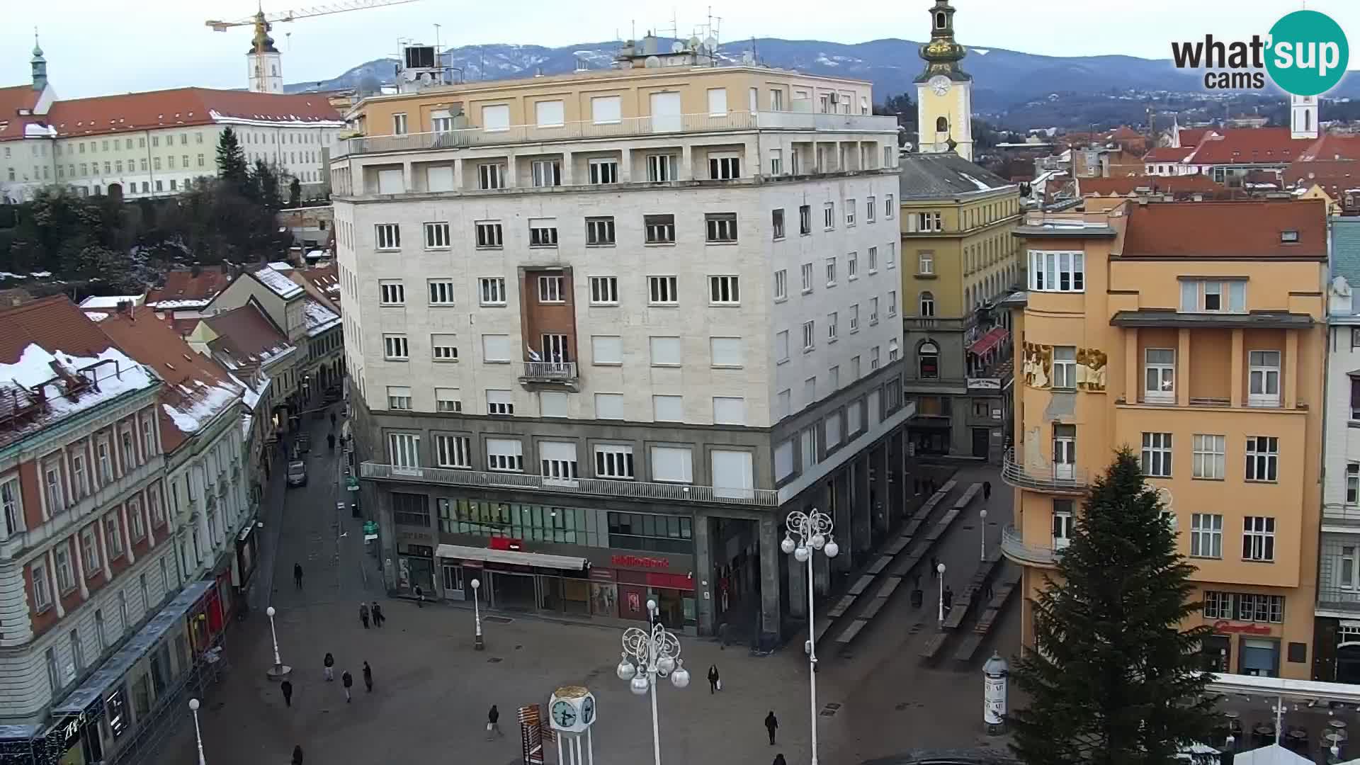 Trg Bana Jelačića v živo Zagreb – Hotel Dubrovnik