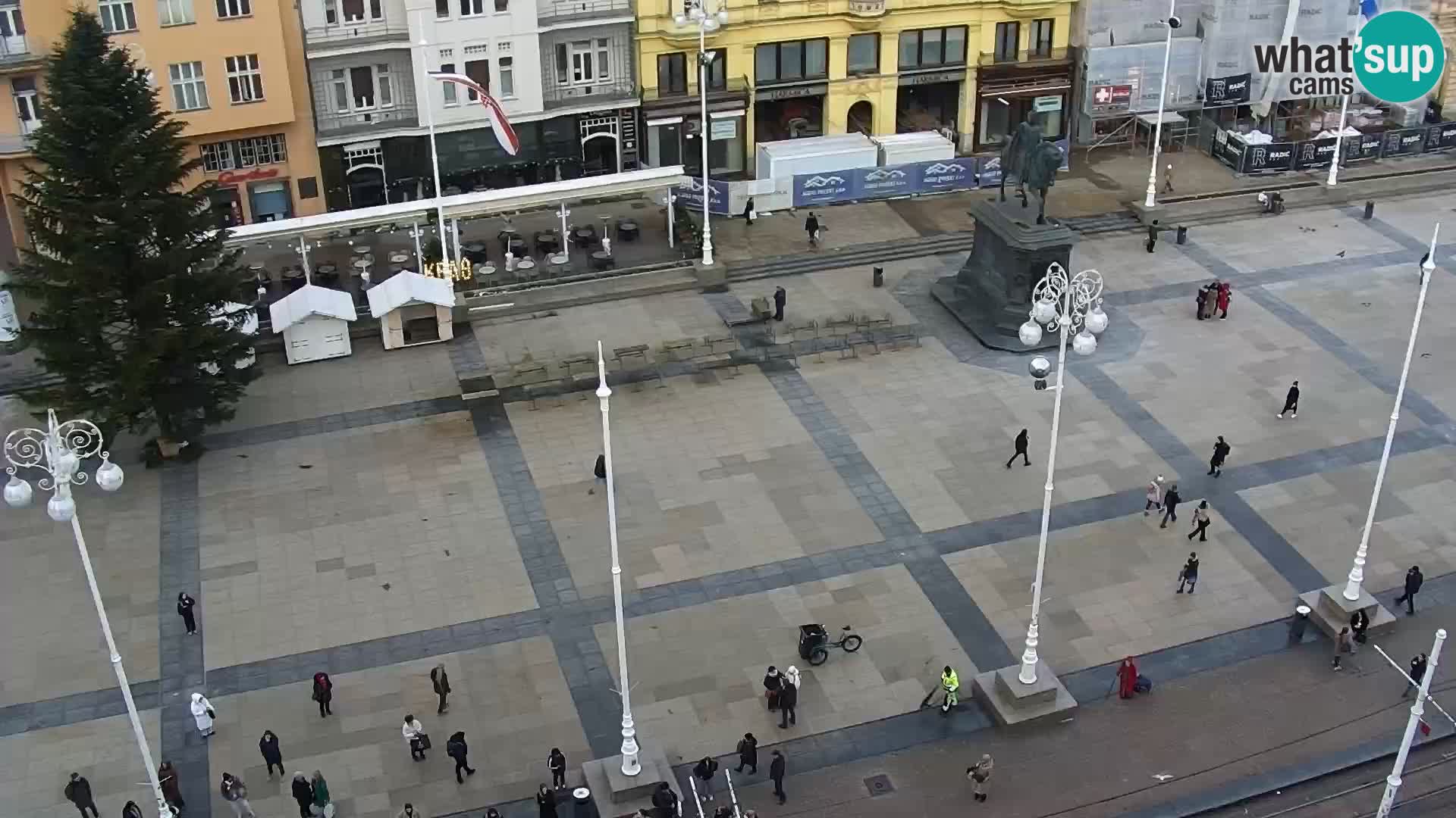 LIVE Webcam Zagreb Hotel Dubrovnik | Ban Jelačić square