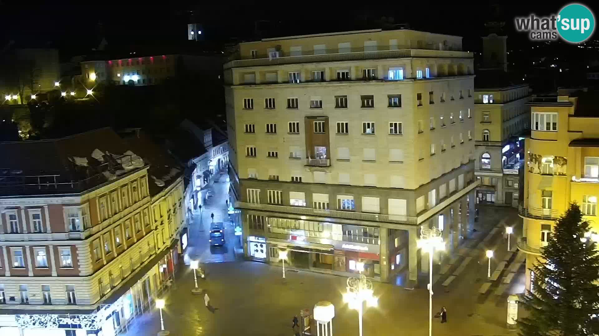 Plaza Ban Jelačić camera en vivo Zagreb – Hotel Dubrovnik
