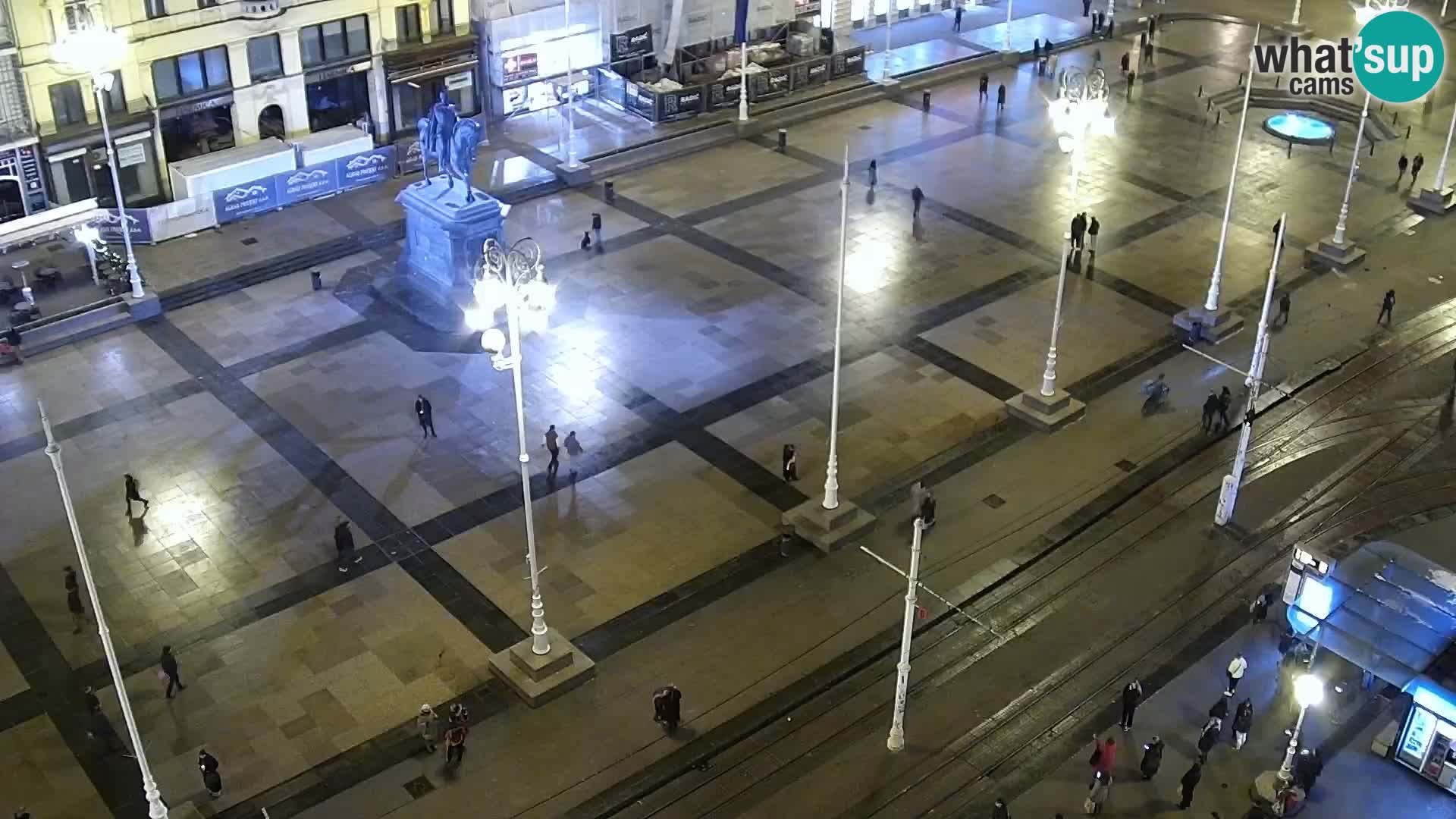 Trg Bana Jelačića v živo Zagreb – Hotel Dubrovnik