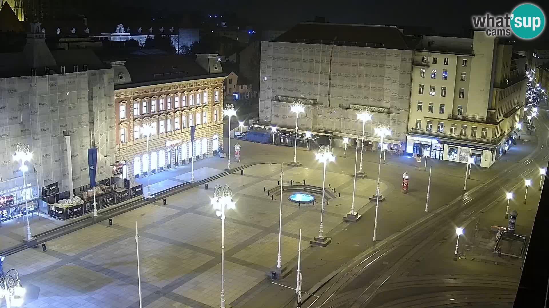Plaza Ban Jelačić camera en vivo Zagreb – Hotel Dubrovnik