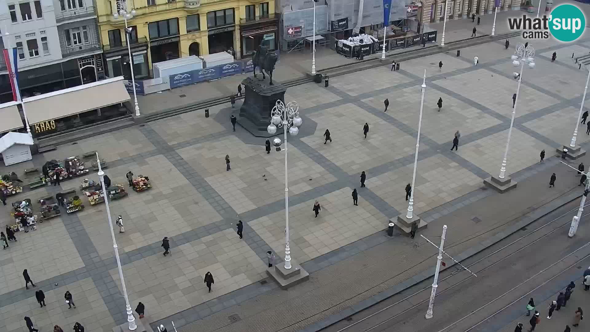 Ban Jelačić Platz  Live webcam Zagreb – Hotel Dubrovnik
