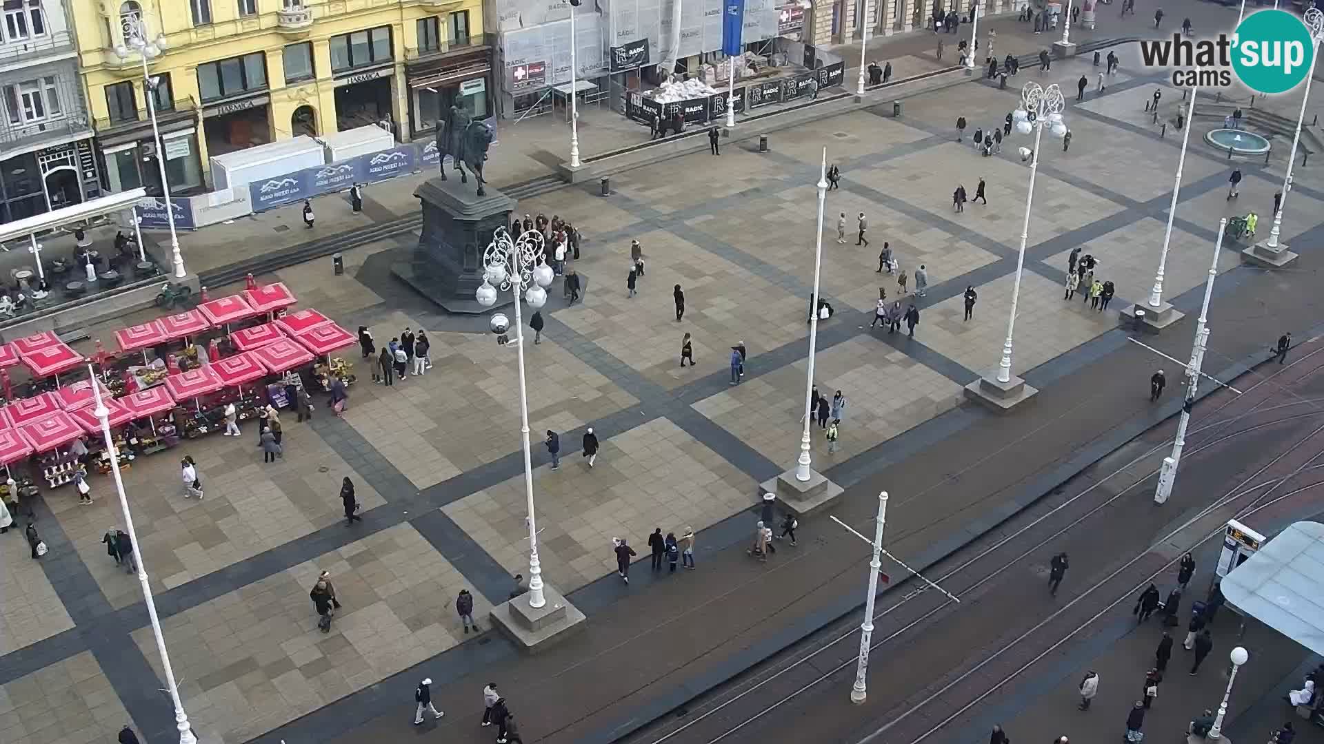 Trg Bana Jelačića web kamera Zagreb – Hotel Dubrovnik