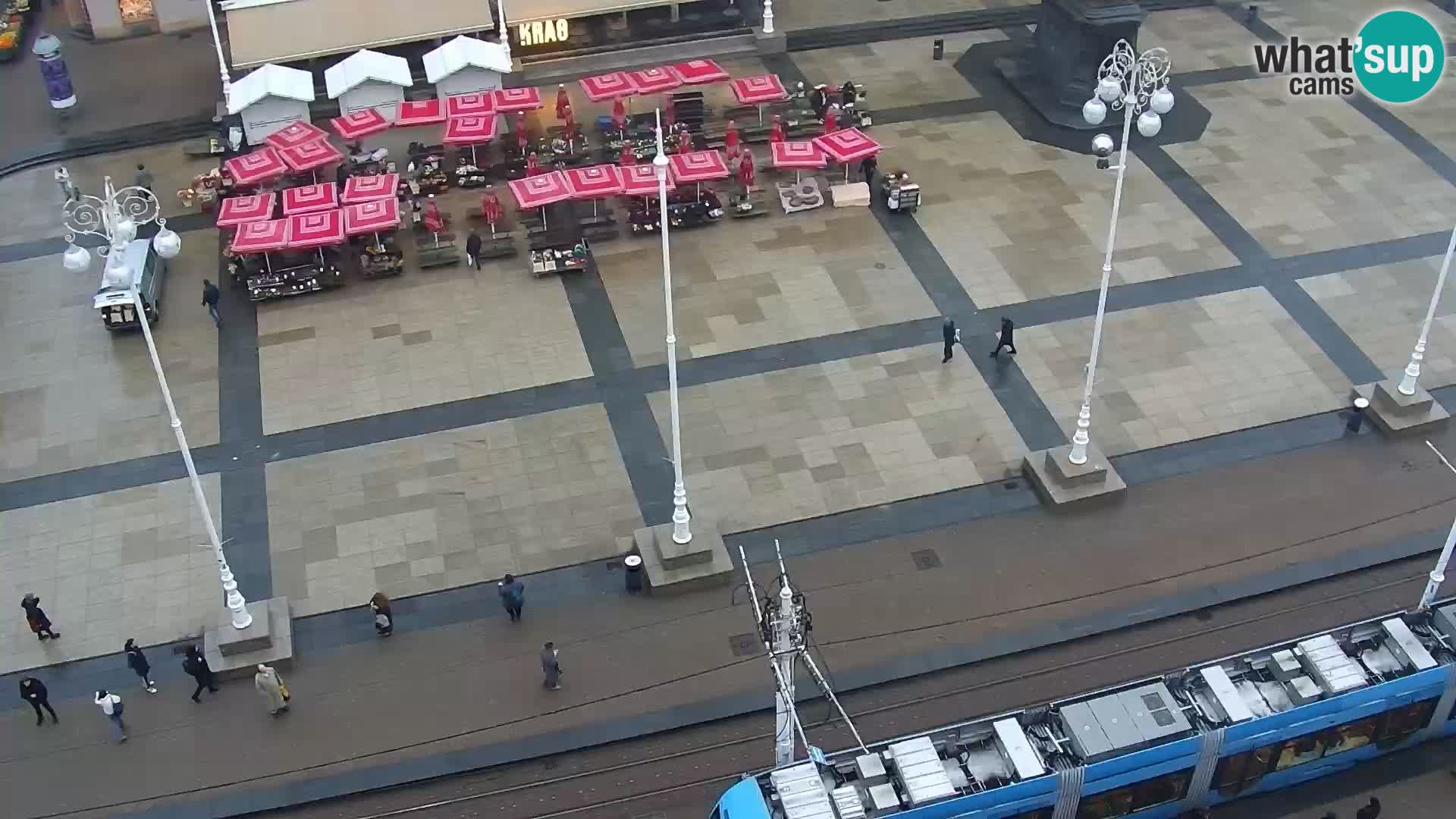 Trg Bana Jelačića v živo Zagreb – Hotel Dubrovnik