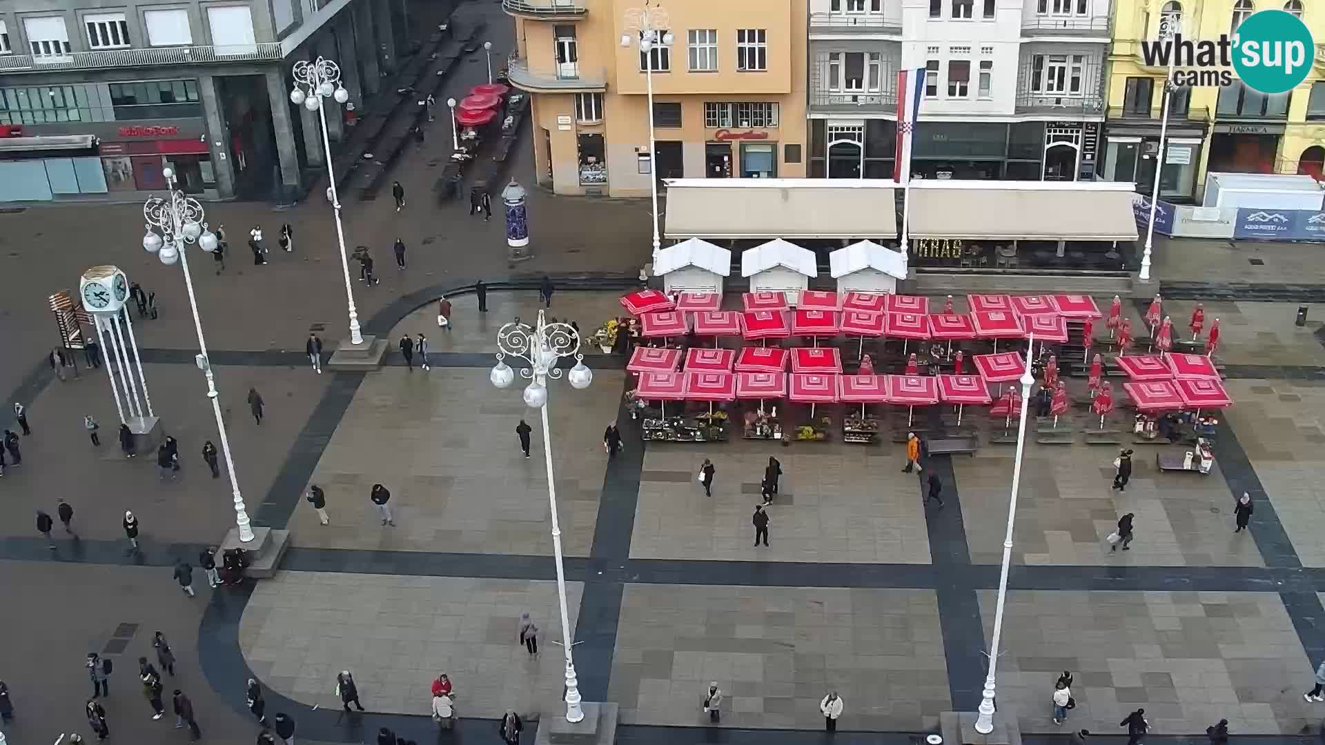 LIVE Webcam Zagreb Hotel Dubrovnik | Ban Jelačić square